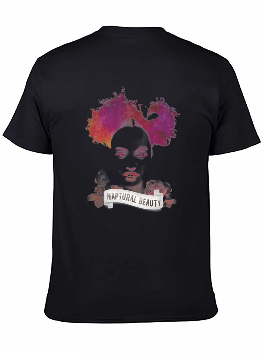 Naptural Beauty Graphic Tee - Black Unisex T-Shirt