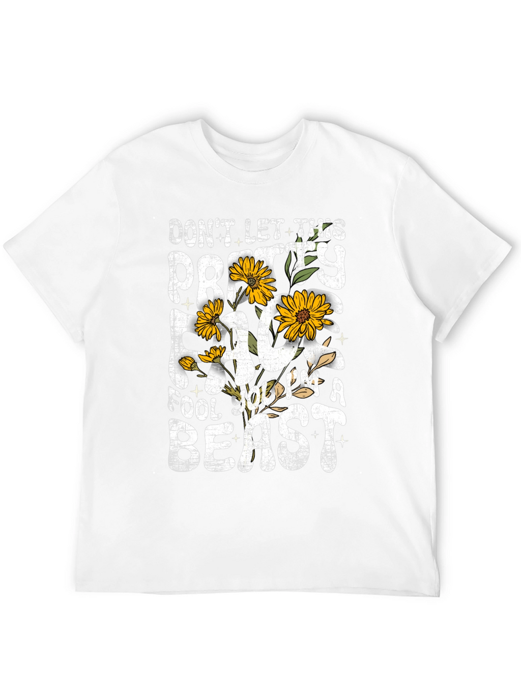 Pretty Face Beast Graphic T-Shirt - Black