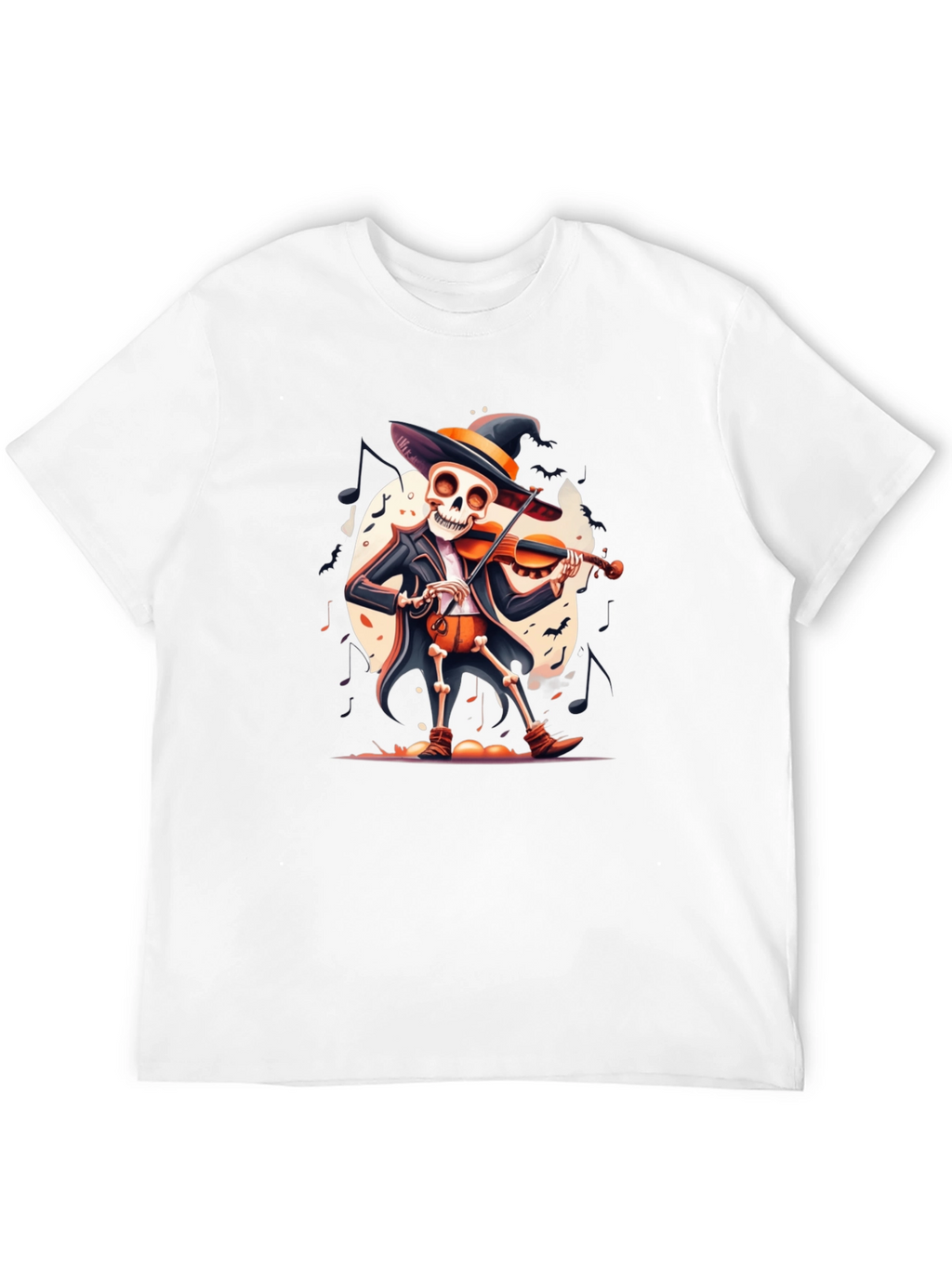 Skeleton Violinist Halloween T-Shirt
