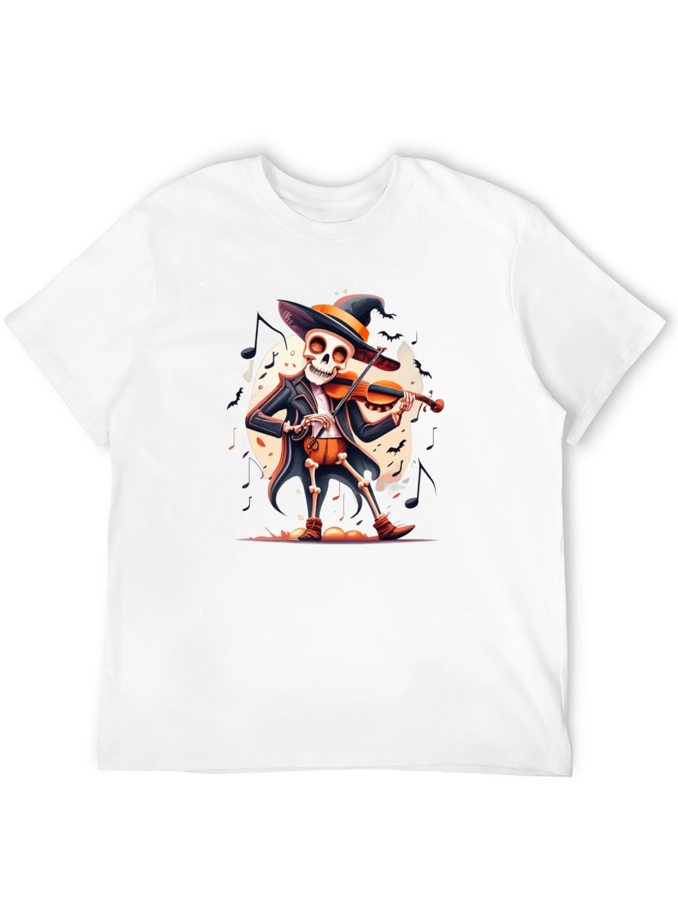 Skeleton Violinist Halloween T-Shirt