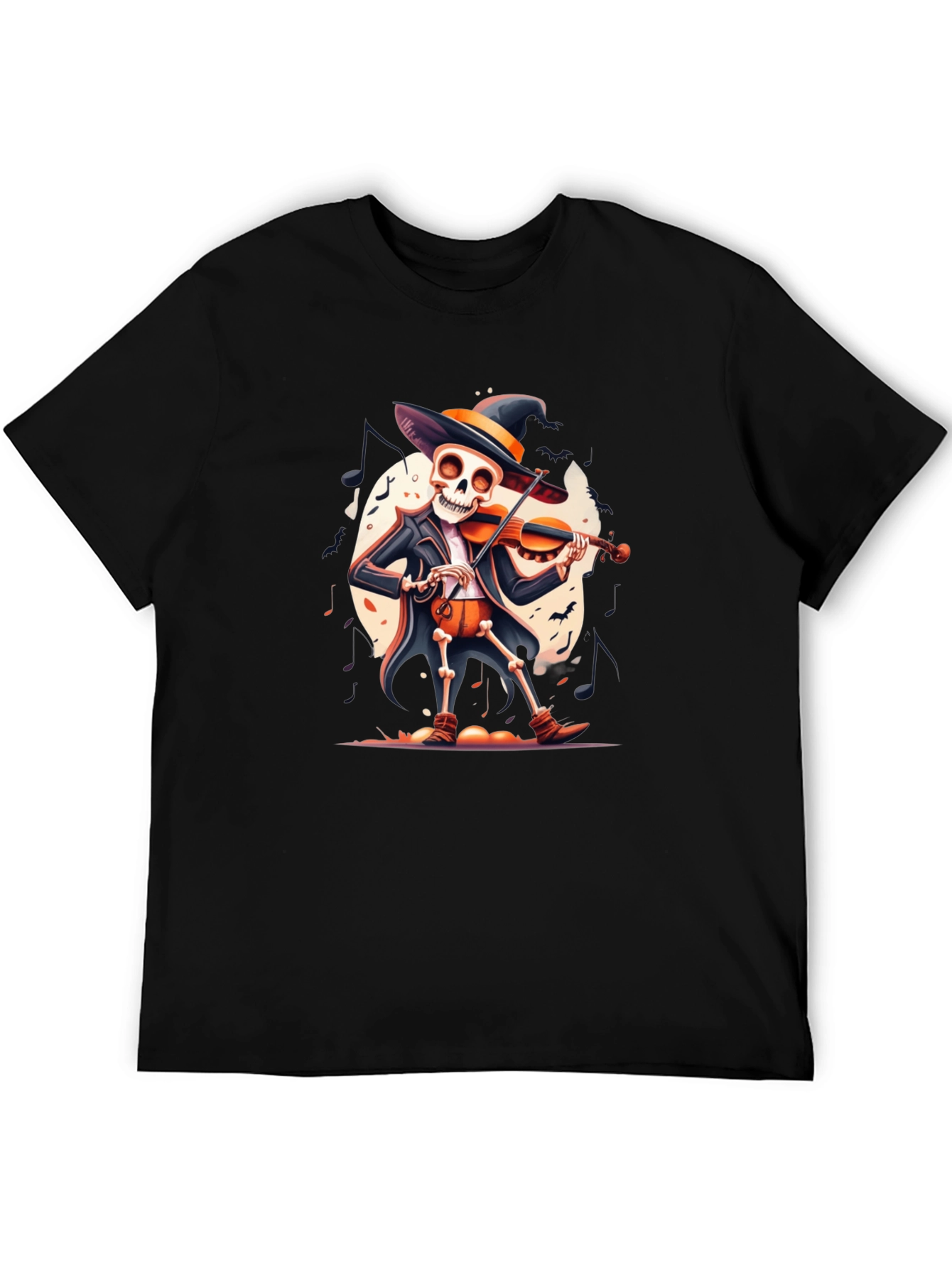 Skeleton Violinist Halloween T-Shirt