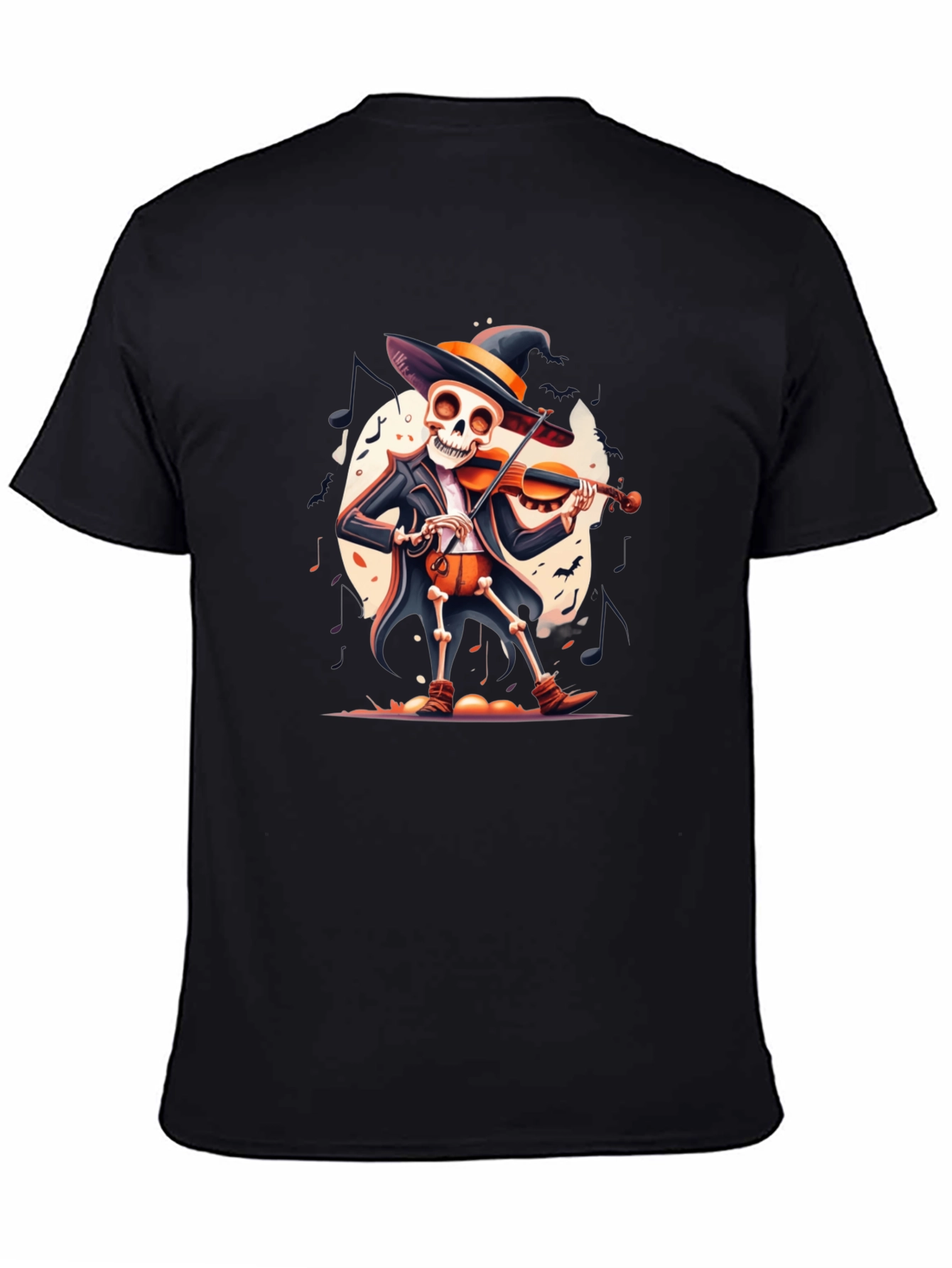 Skeleton Violinist Halloween T-Shirt