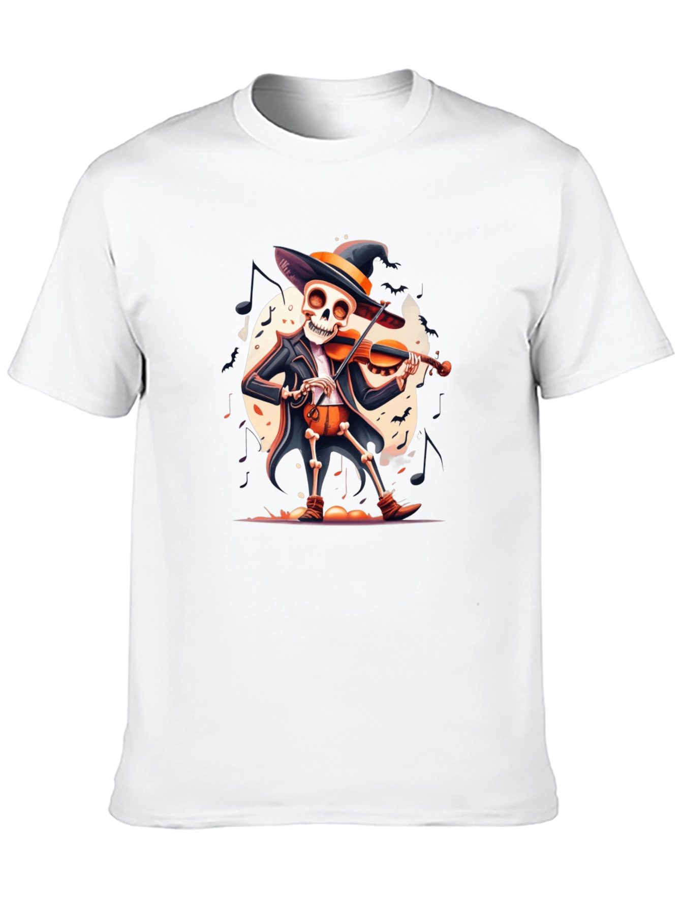 Skeleton Violinist Halloween T-Shirt