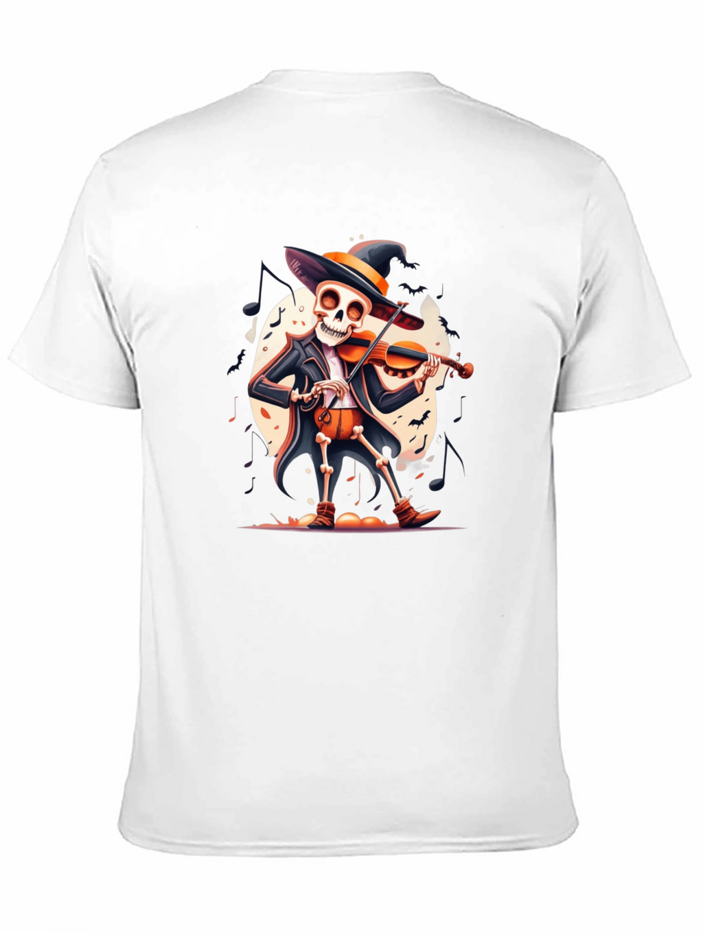 Skeleton Violinist Halloween T-Shirt