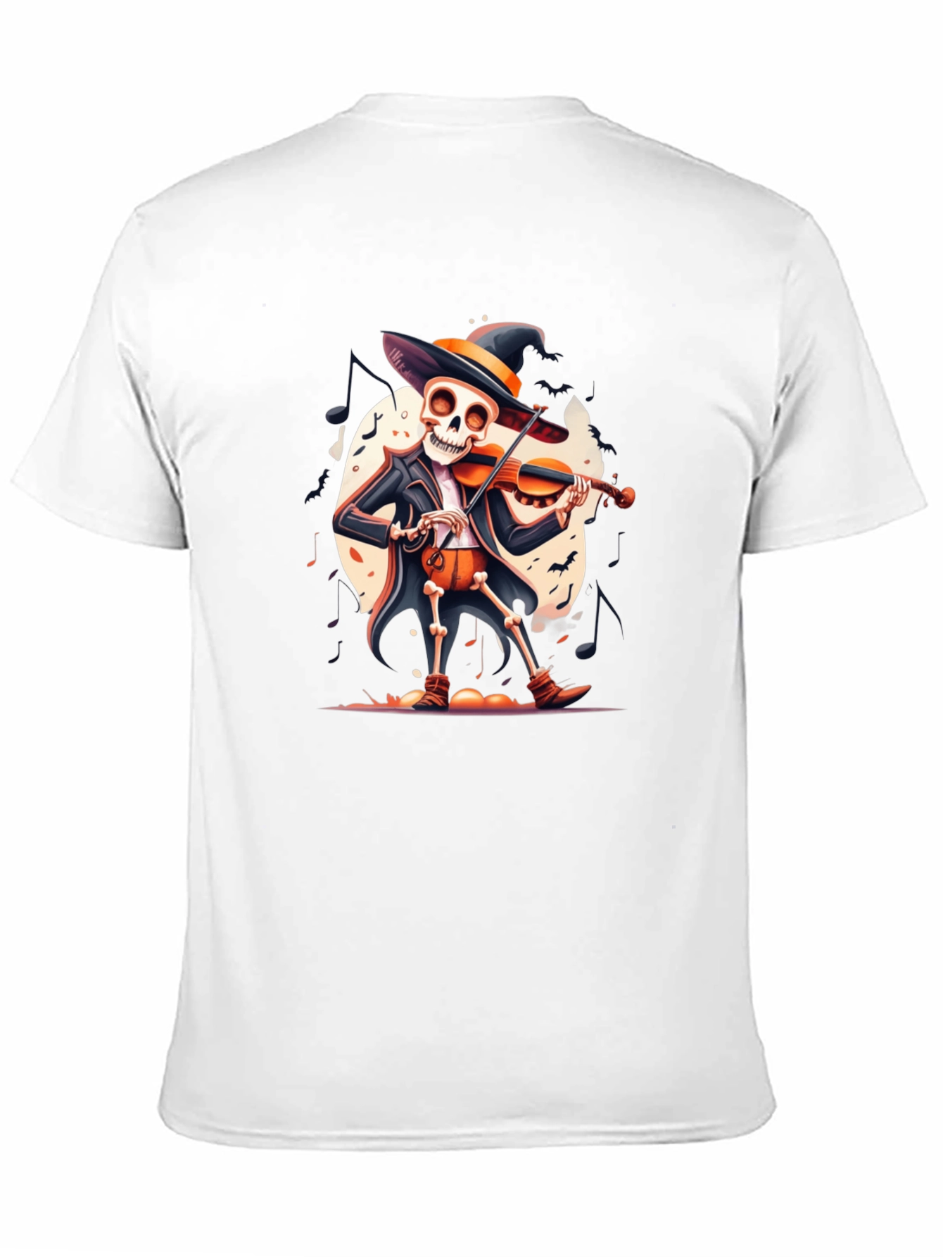 Skeleton Violinist Halloween T-Shirt