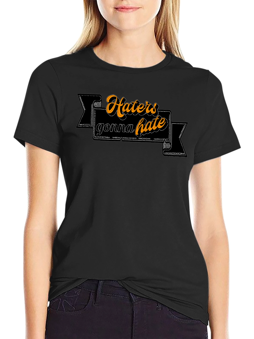 Haters Gonna Hate Graphic Tee - Trendy Slogan T-Shirt