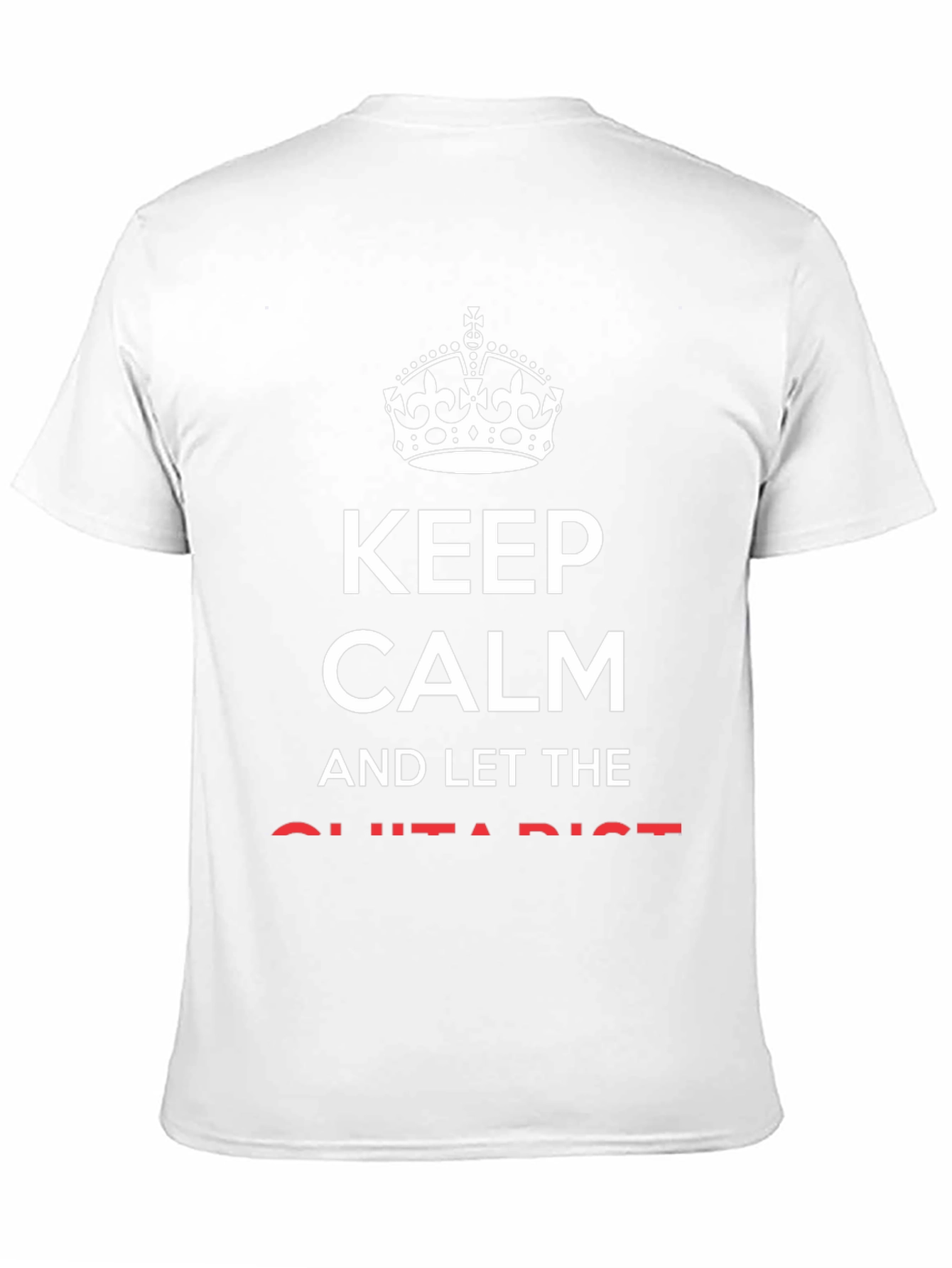 Keep Calm Guitarist Black Graphic Tee