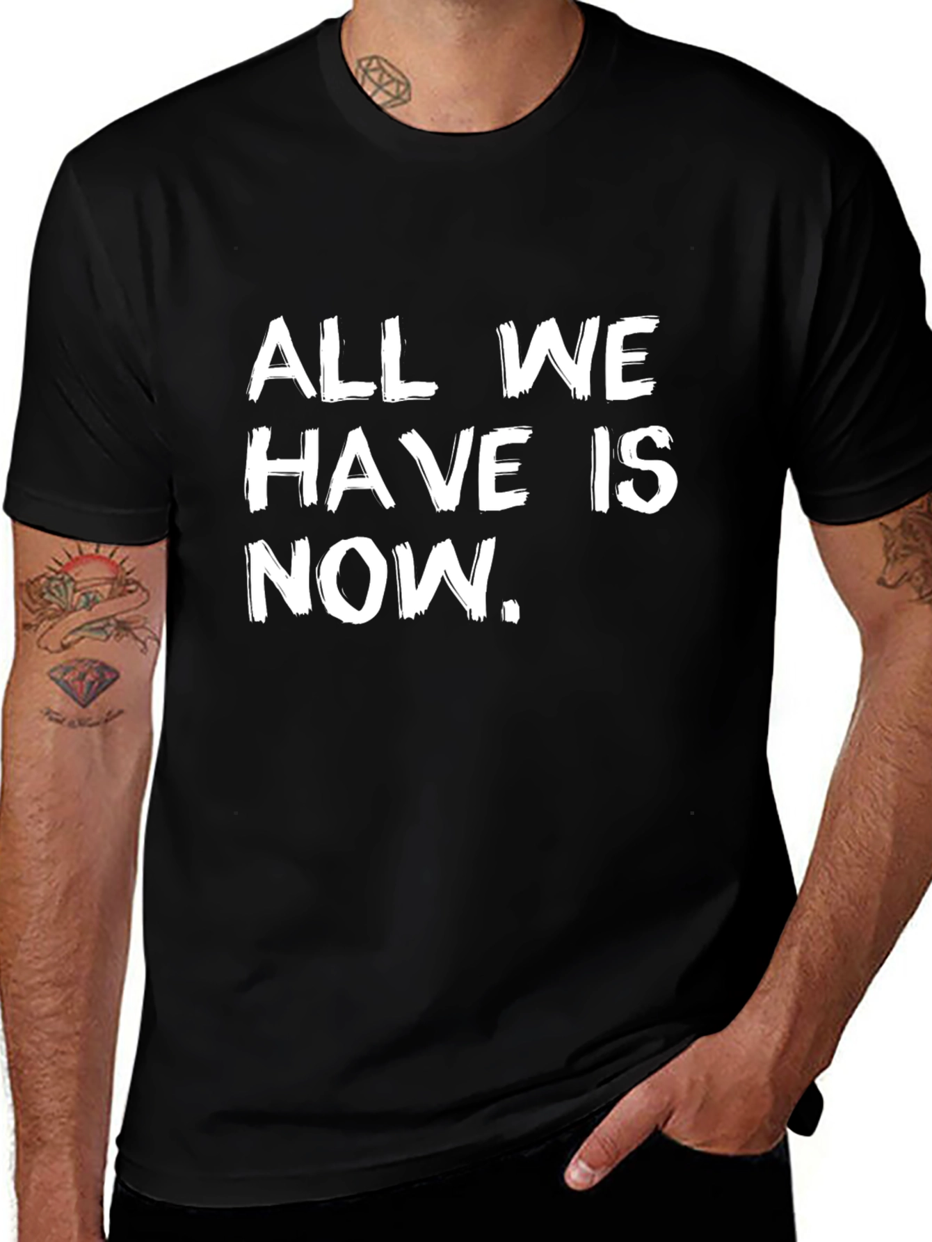 All We Have Is Now Graphic Tee - Black