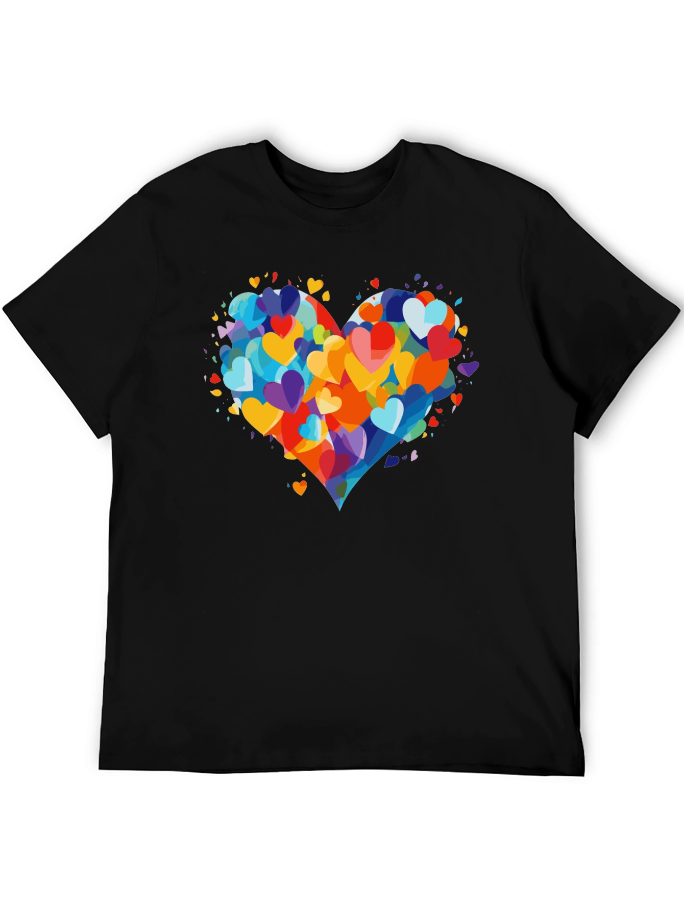 Heart Burst T-Shirt - Colorful Love Design