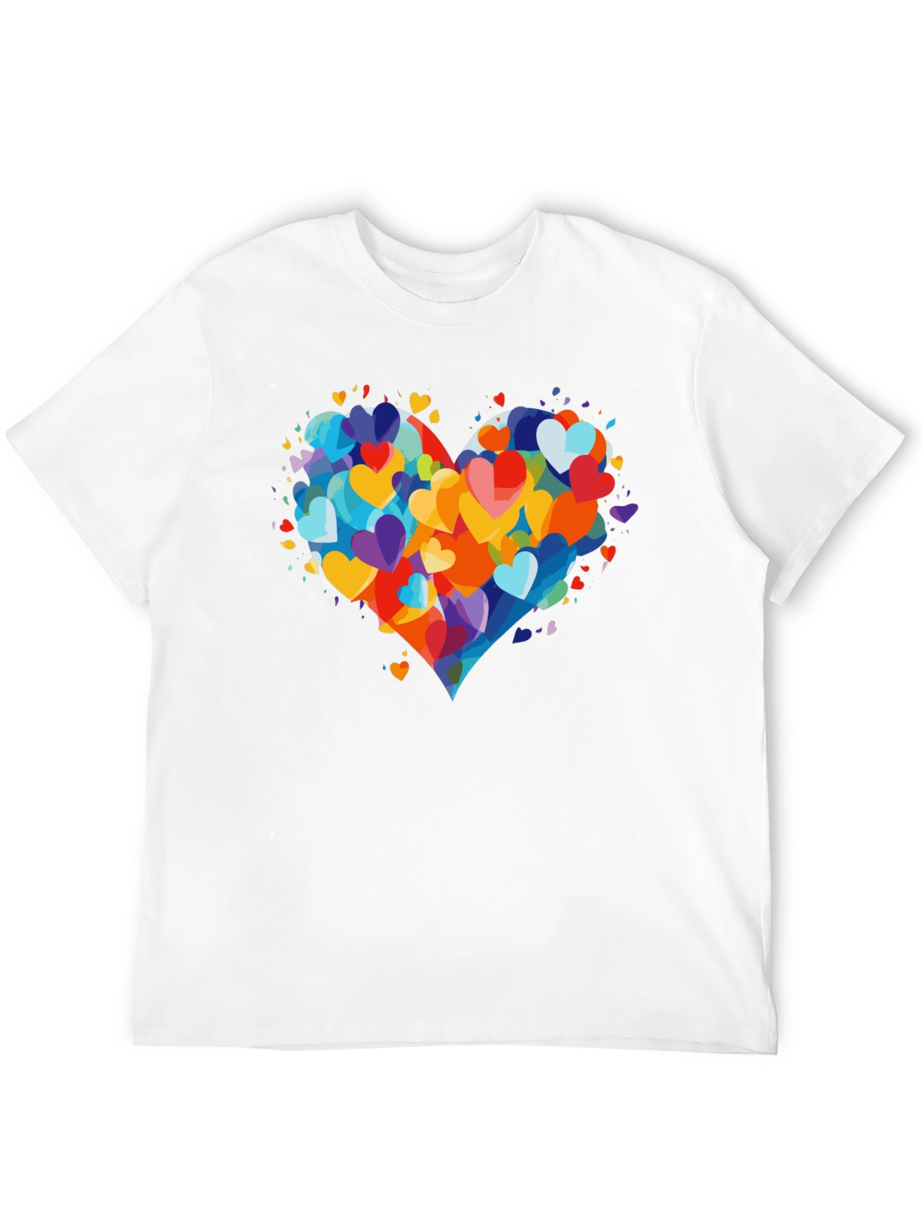 Heart Burst T-Shirt - Colorful Love Design
