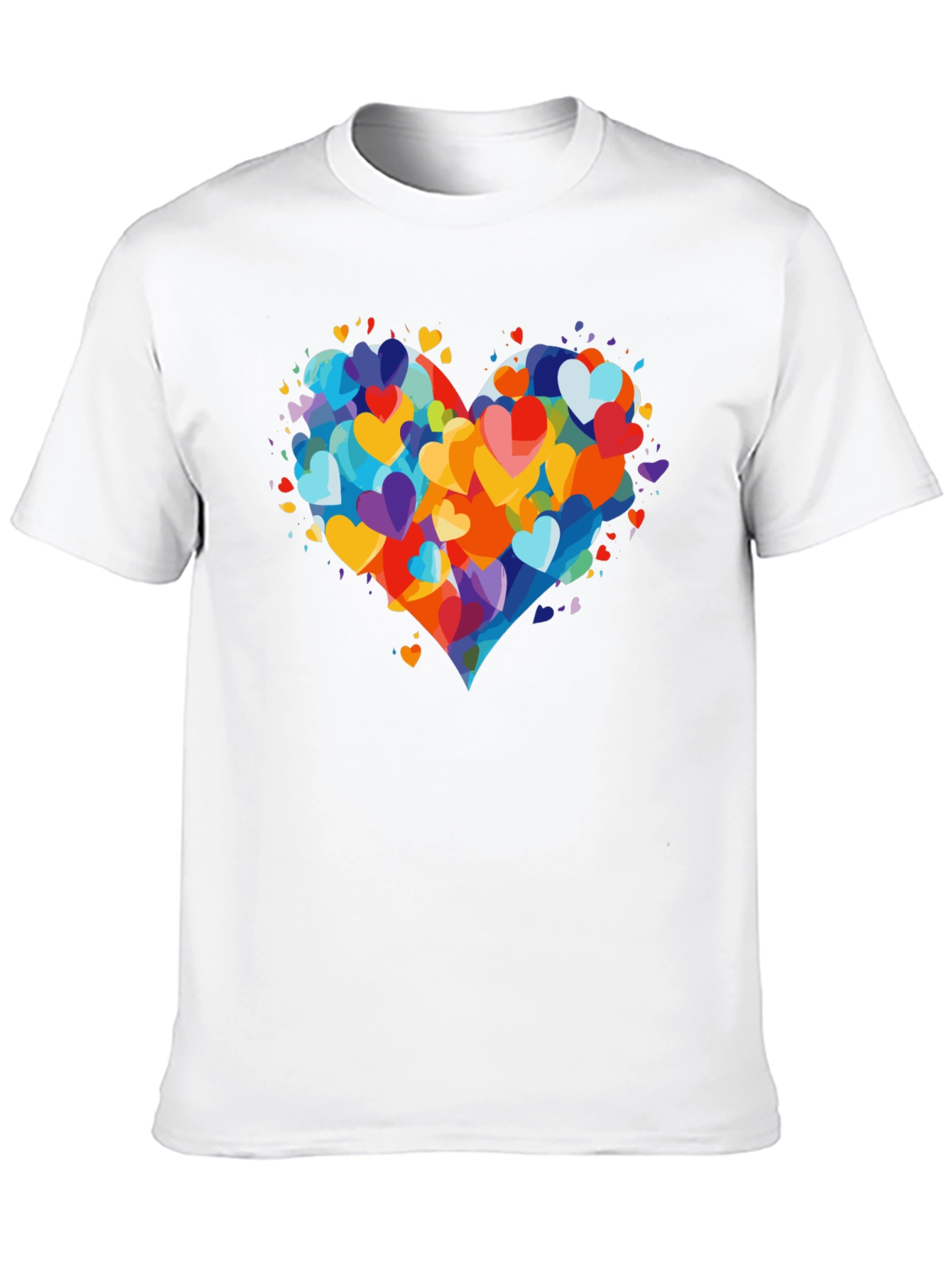 Heart Burst T-Shirt - Colorful Love Design
