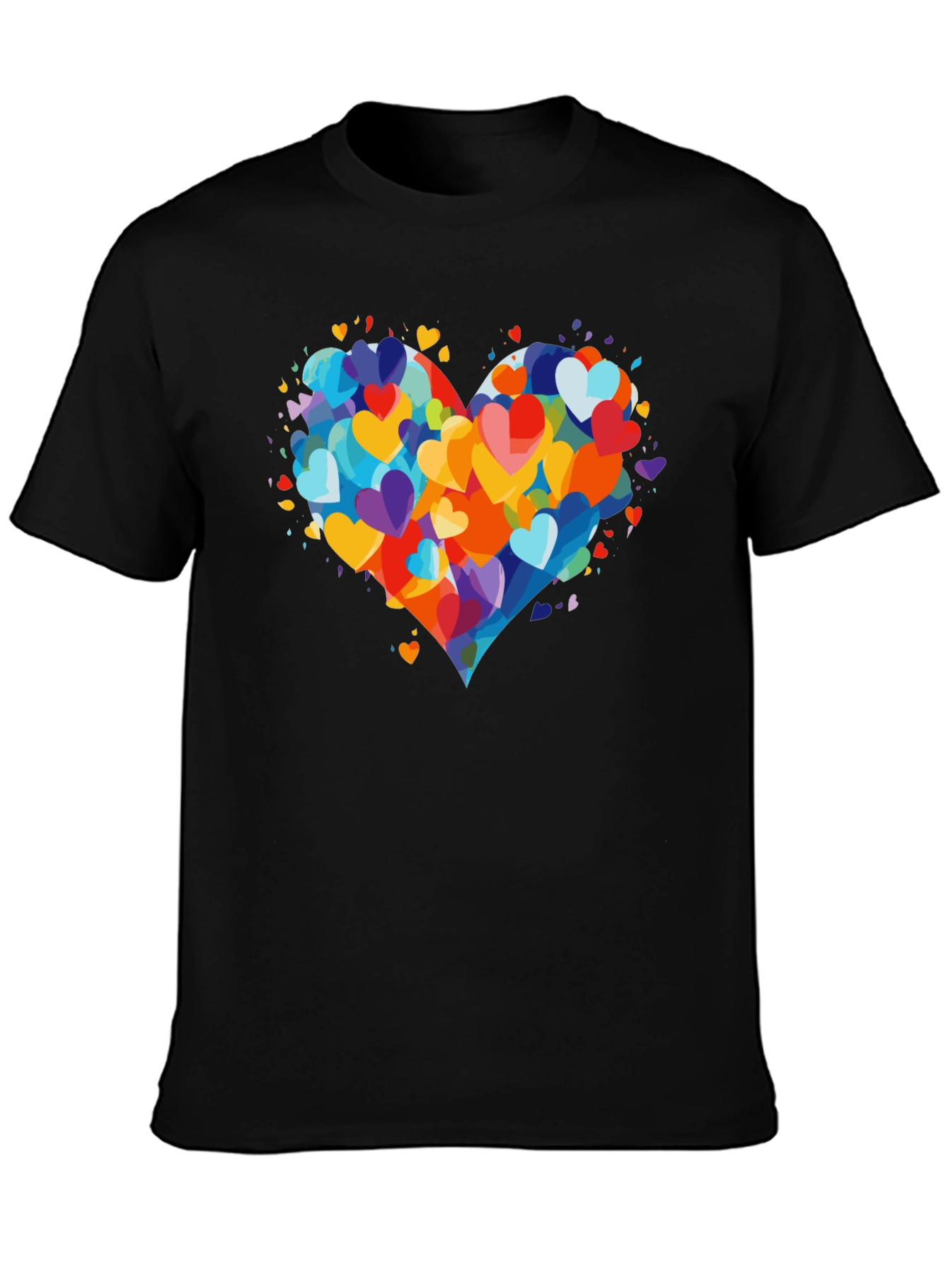 Heart Burst T-Shirt - Colorful Love Design