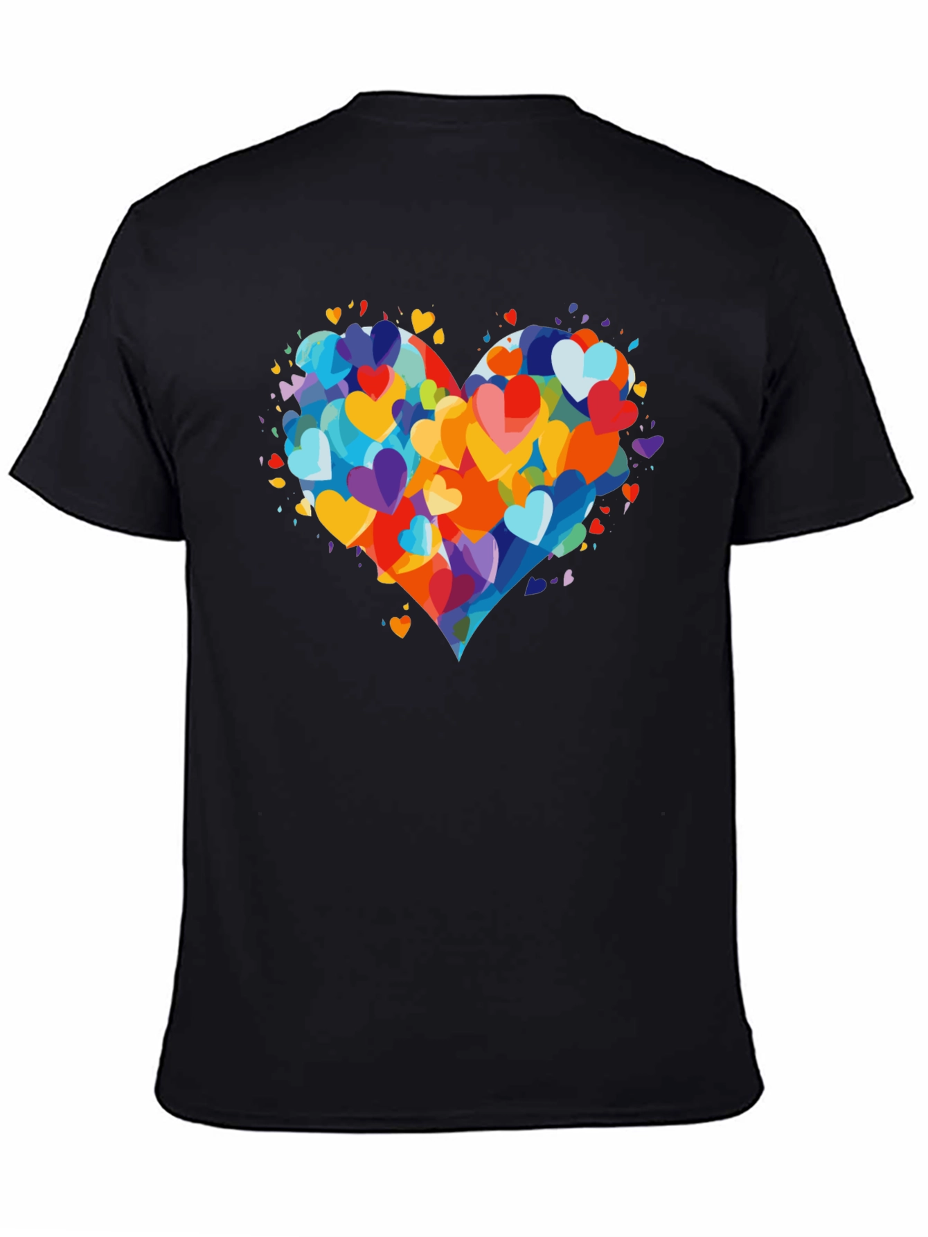 Heart Burst T-Shirt - Colorful Love Design