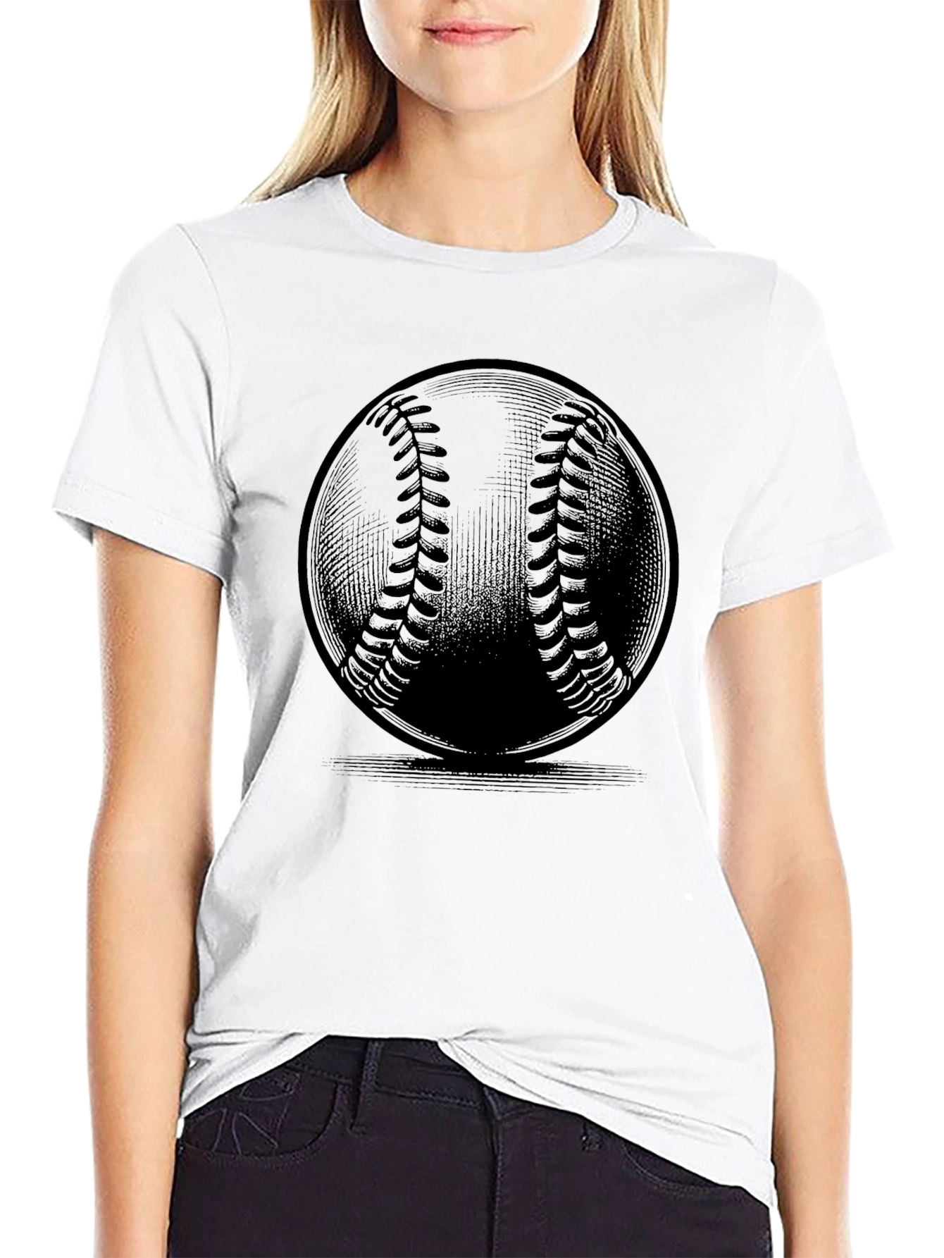 Baseball Graphic T-Shirt - Classic Black Tee