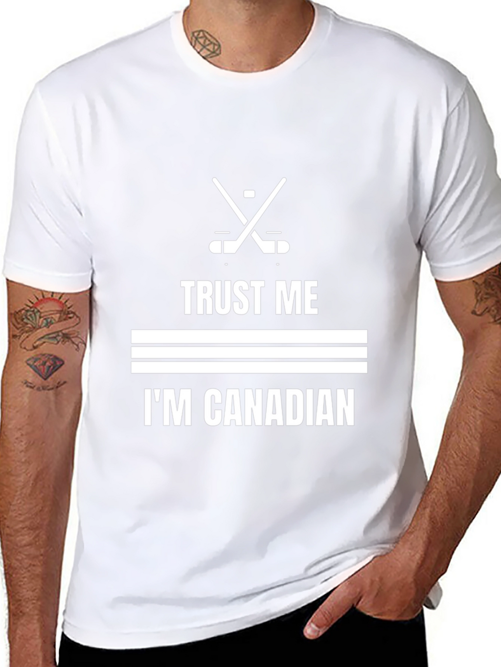 Trust Me Im Canadian Hockey T-Shirt