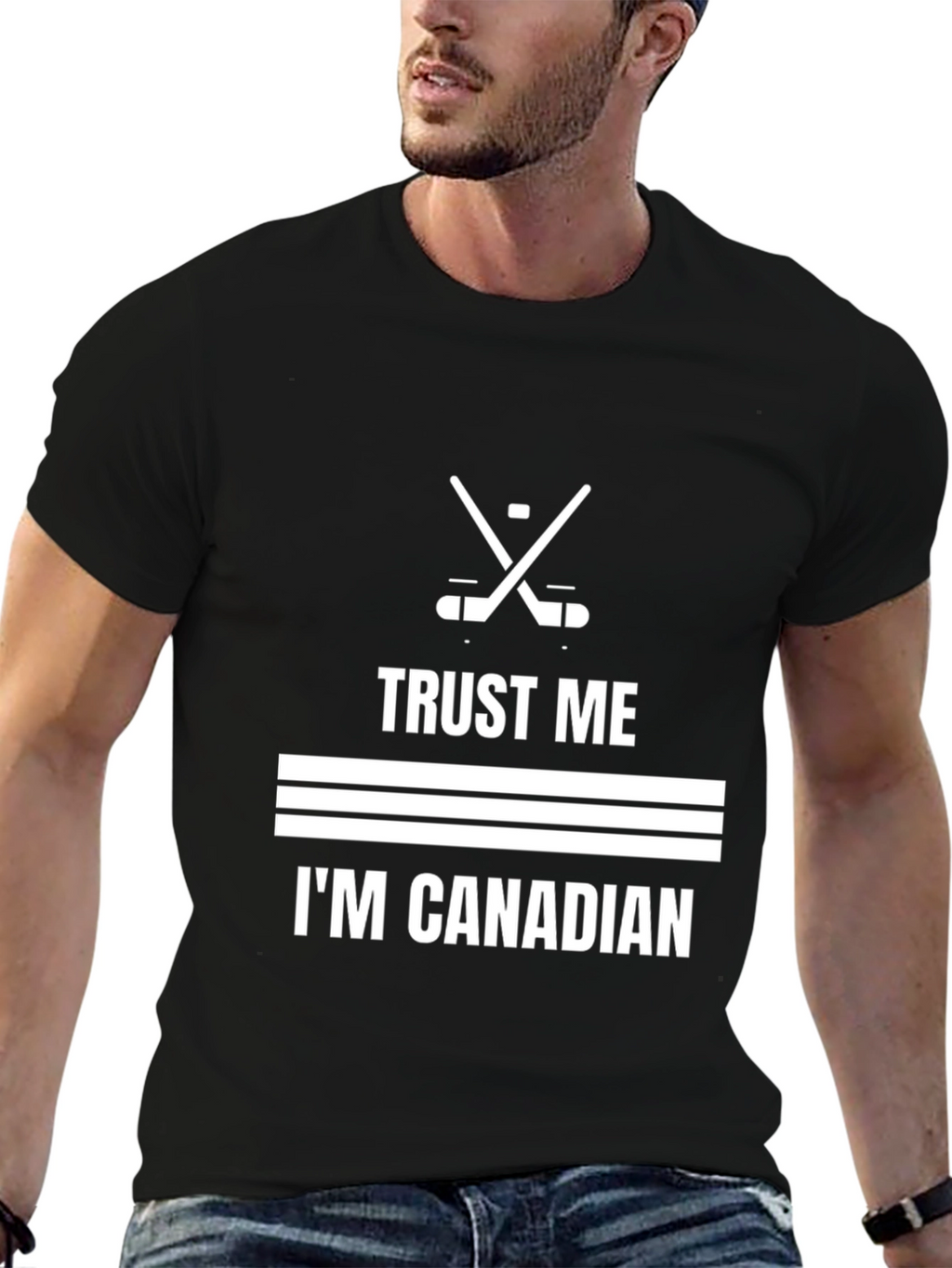 Trust Me Im Canadian Hockey T-Shirt