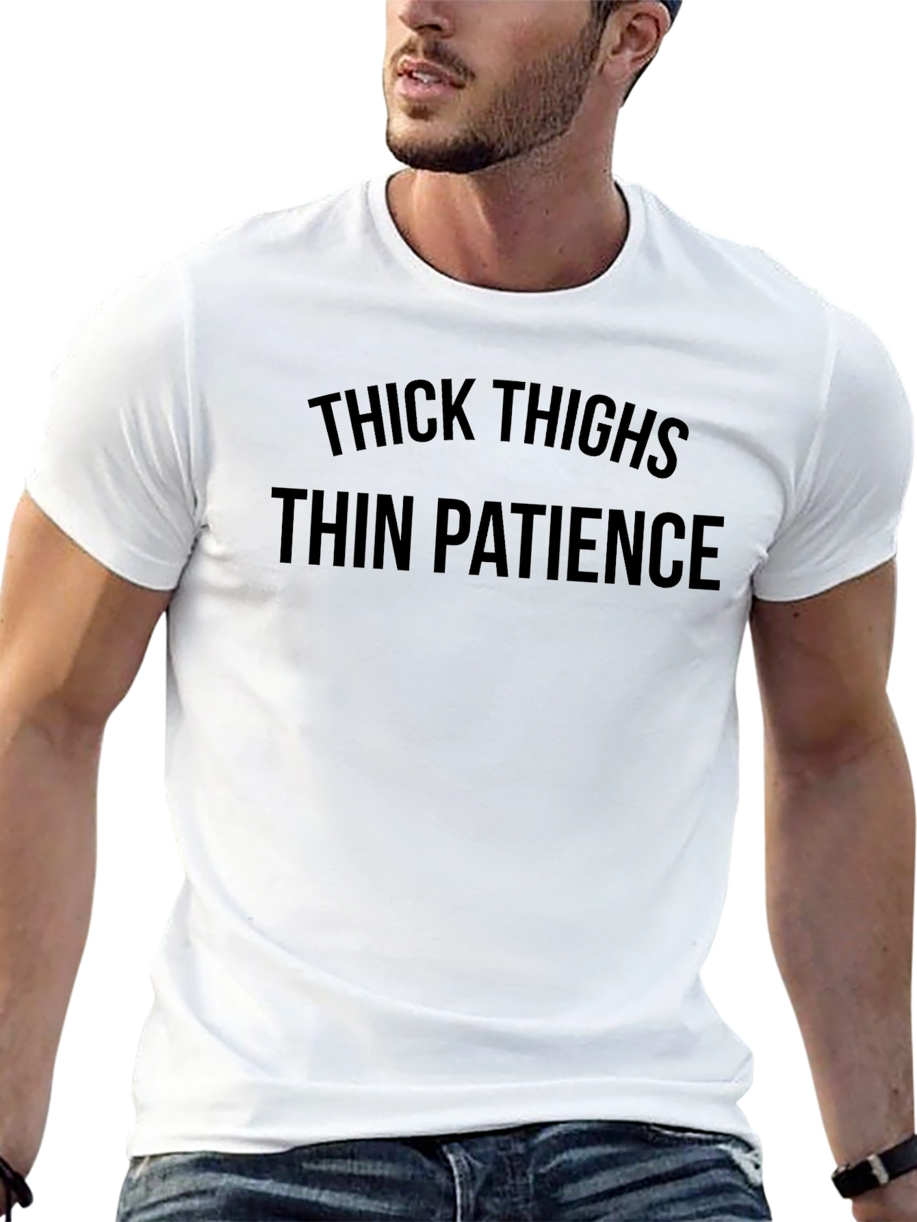Thick Thighs Thin Patience Black T-Shirt