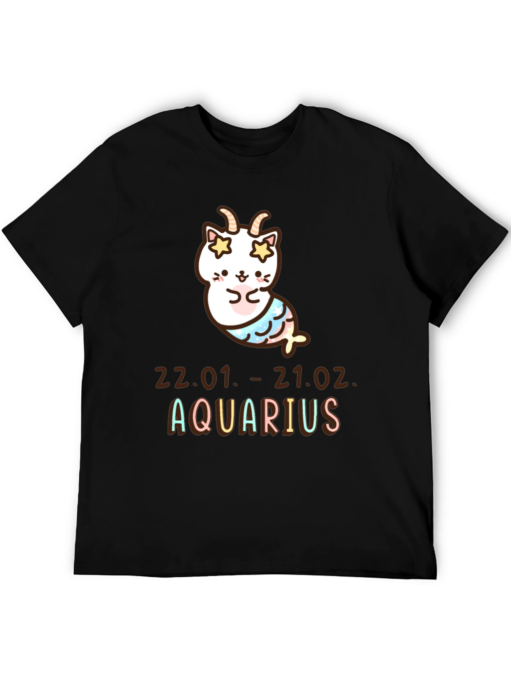 Aquarius Zodiac Cat T-Shirt