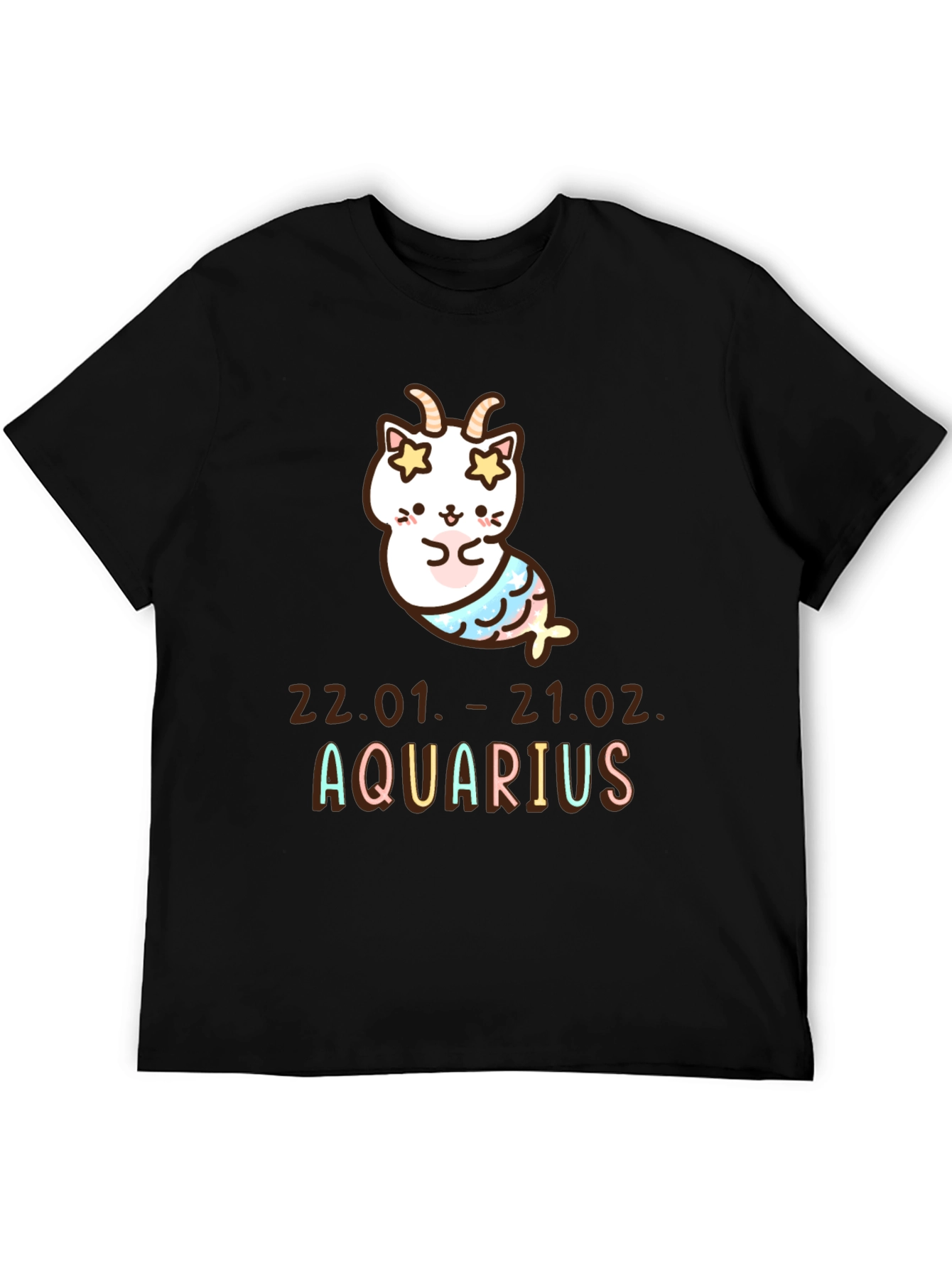 Aquarius Zodiac Cat T-Shirt