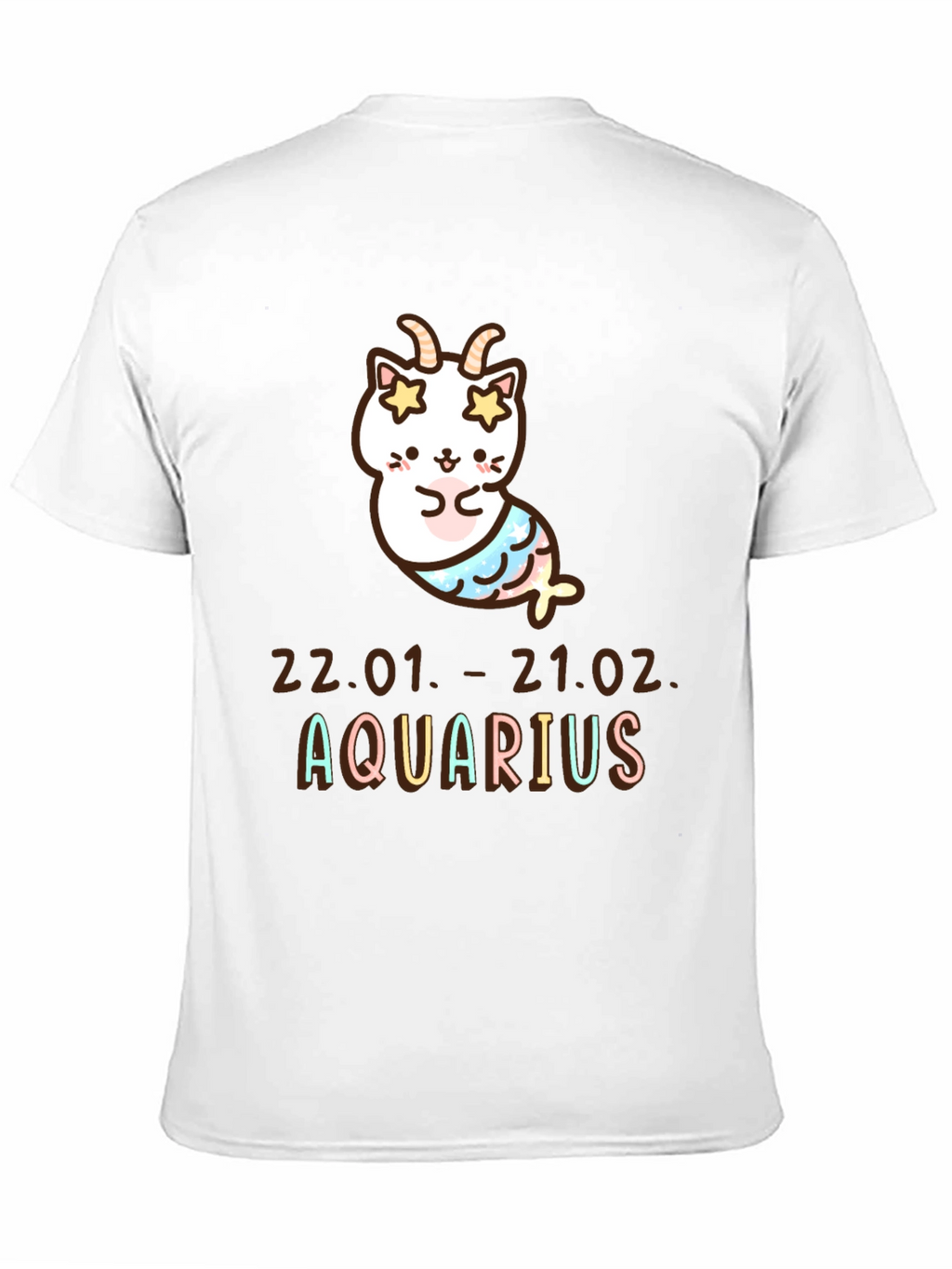 Aquarius Zodiac Cat T-Shirt