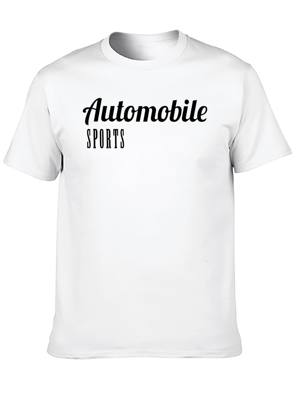 Automobile Sports Black Graphic T-Shirt