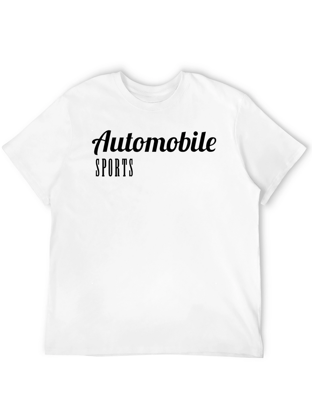 Automobile Sports Black Graphic T-Shirt