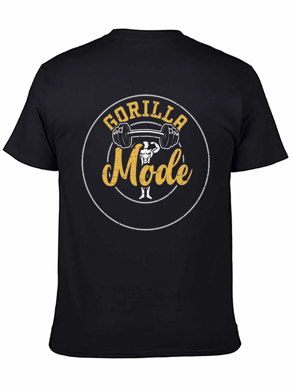 Gorilla Mode Gym T-Shirt - Black