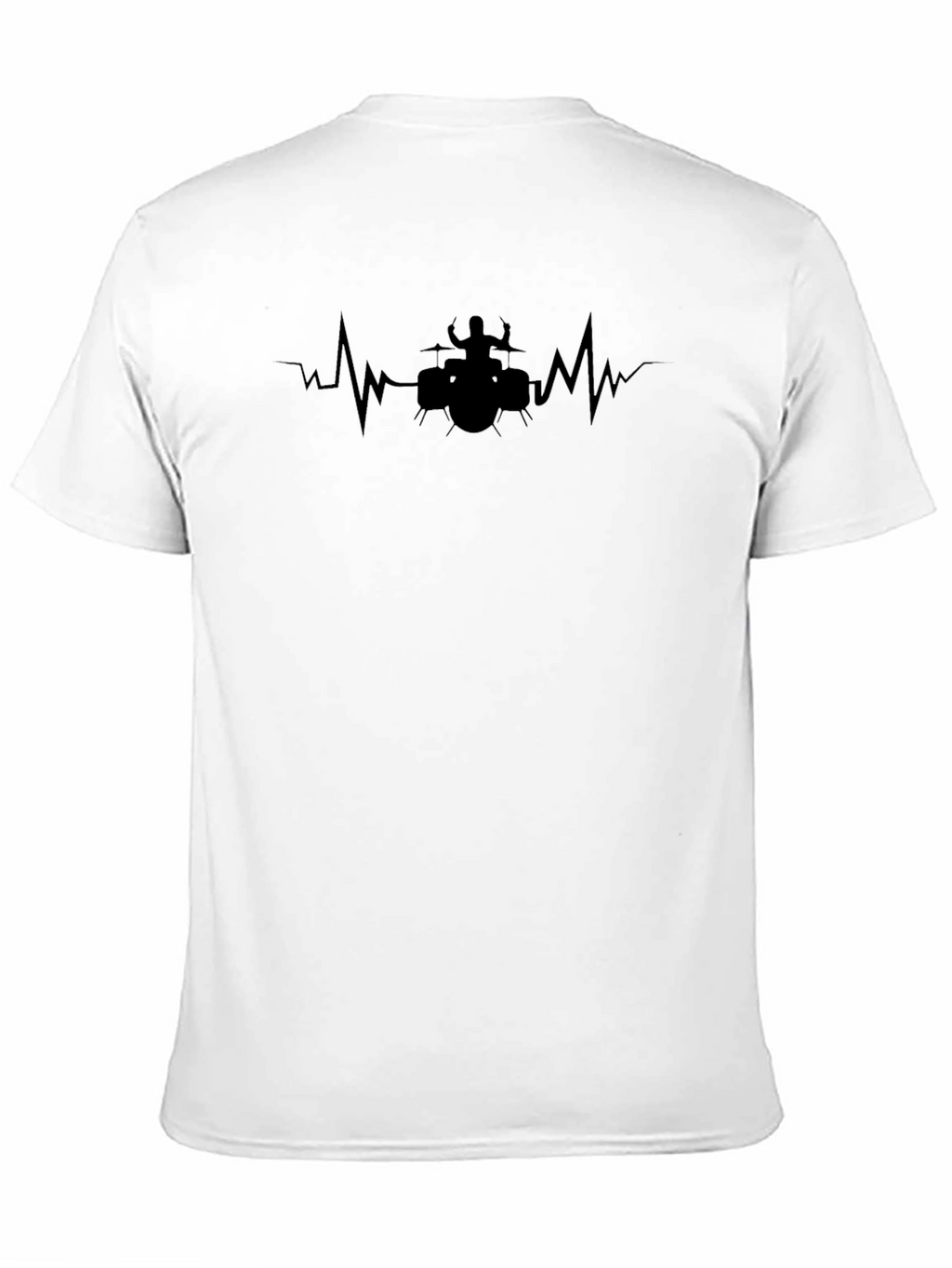 Drummer Heartbeat T-Shirt - Music Lover Tee