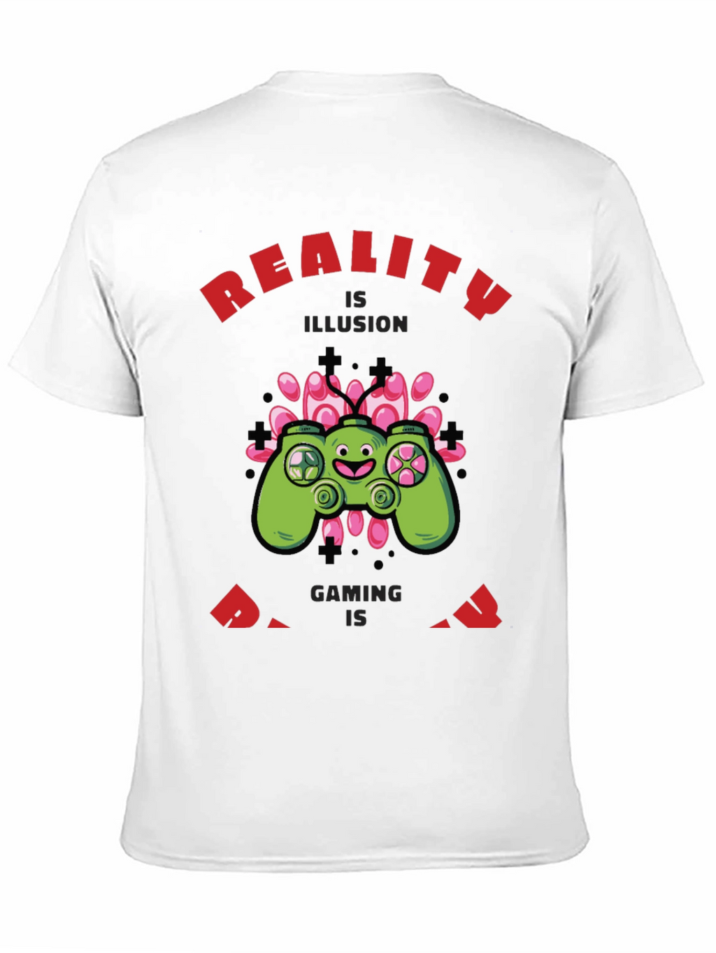 Gaming Reality Mens Black T-Shirt