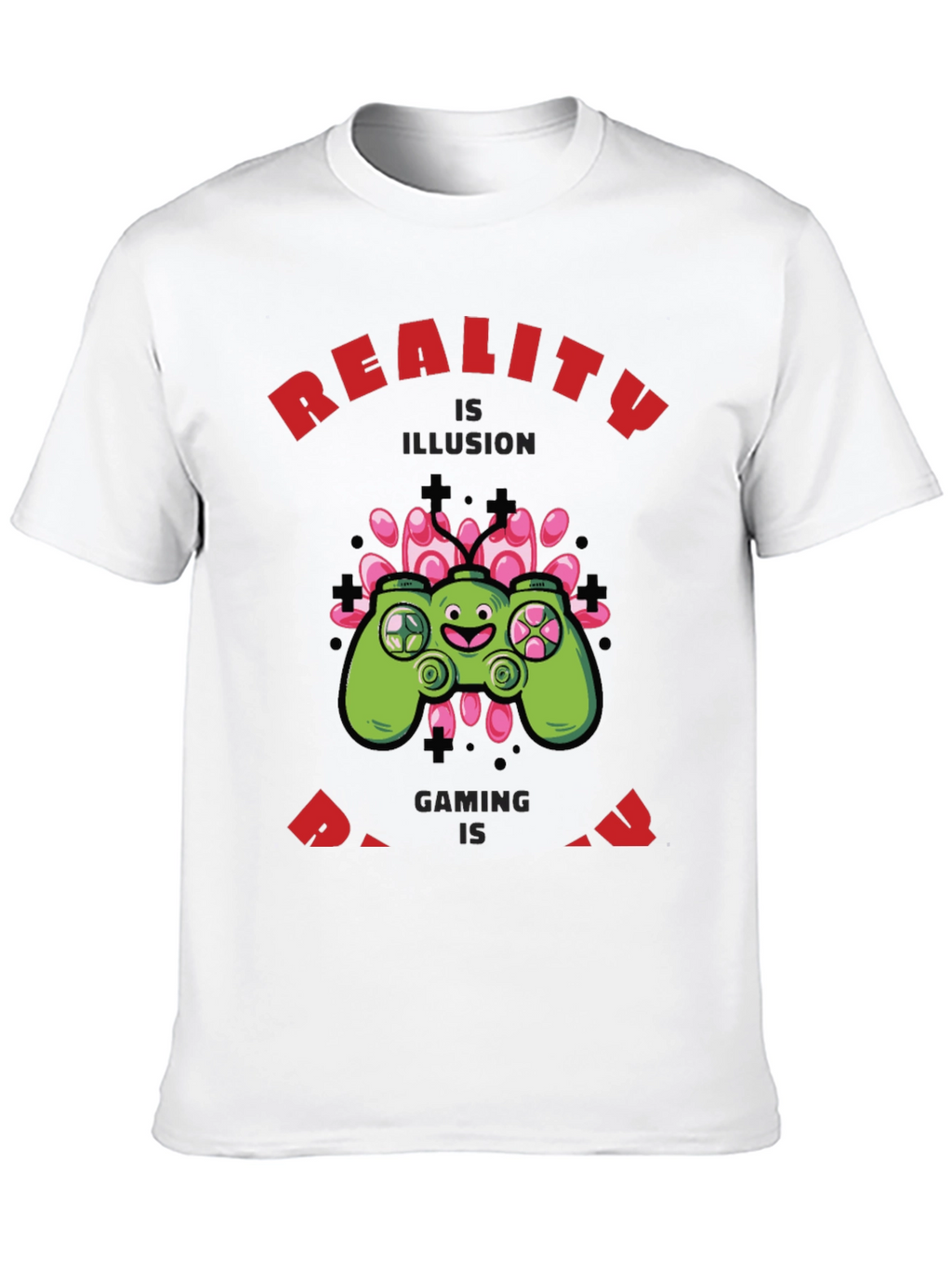 Gaming Reality Mens Black T-Shirt