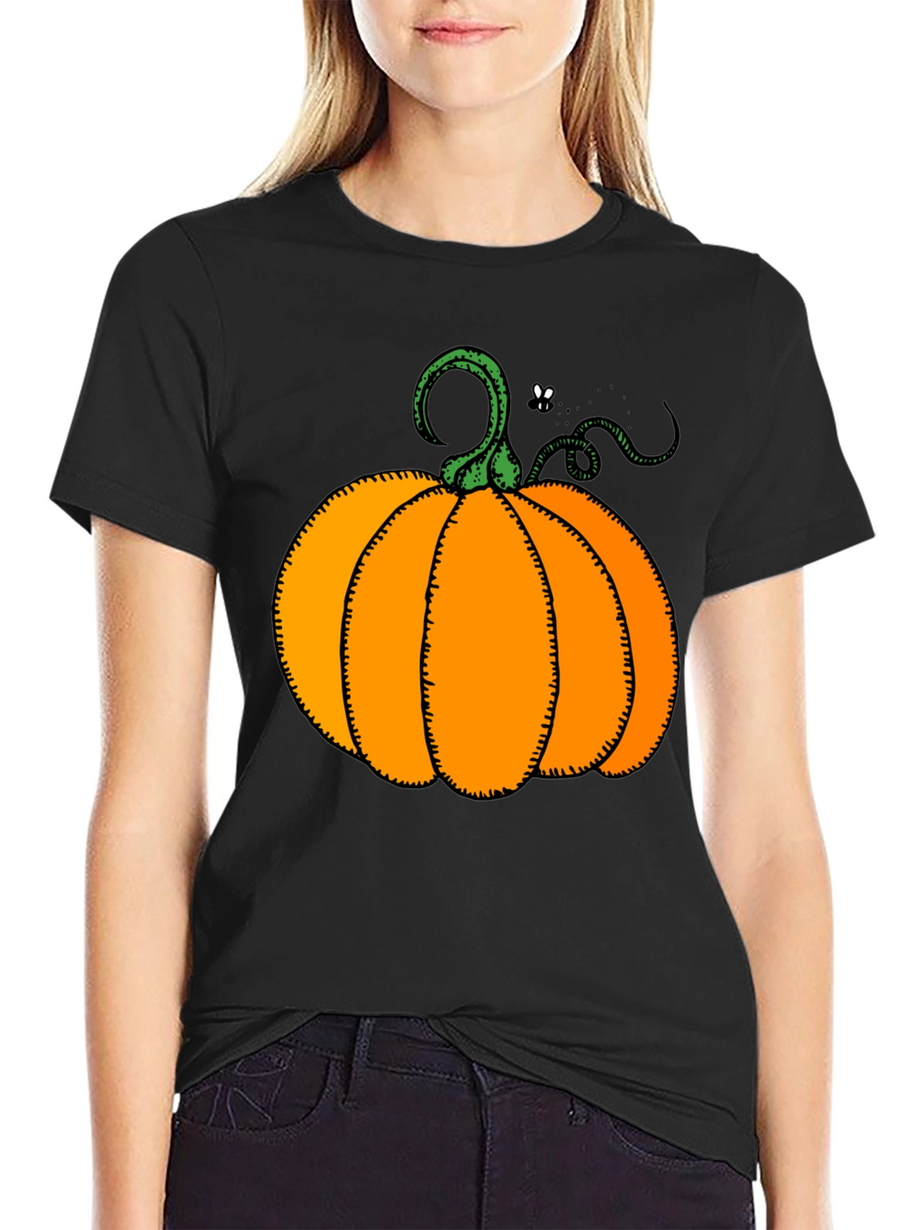 Pumpkin Graphic T-Shirt - Halloween Style
