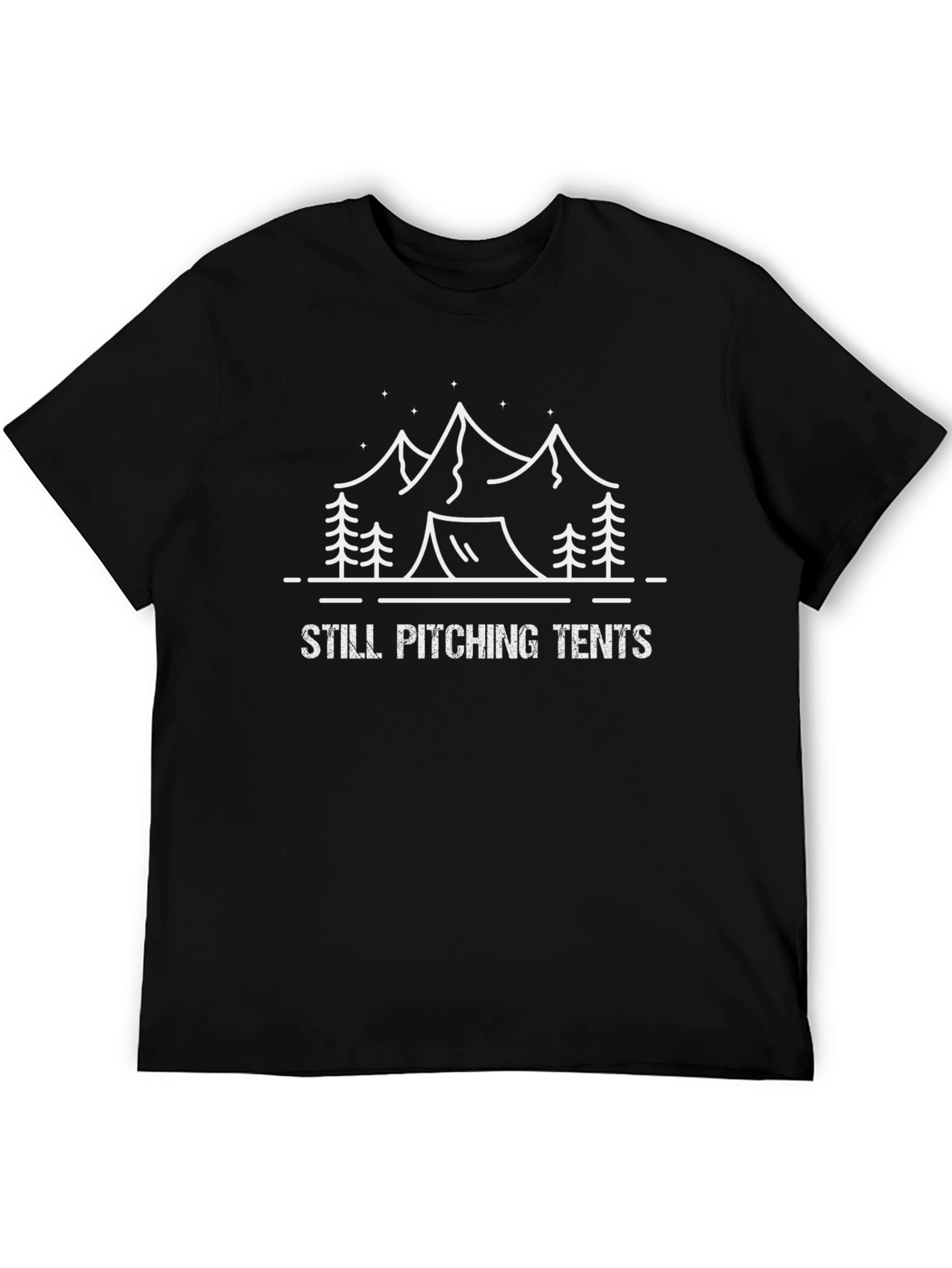 Still Pitching Tents Graphic Tee - Black