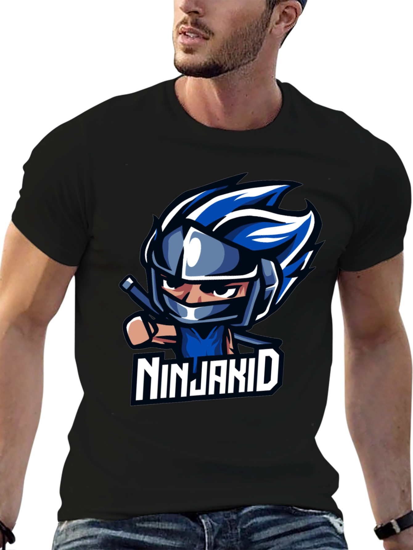NinjaKid Graphic Tee - Cool Black T-Shirt