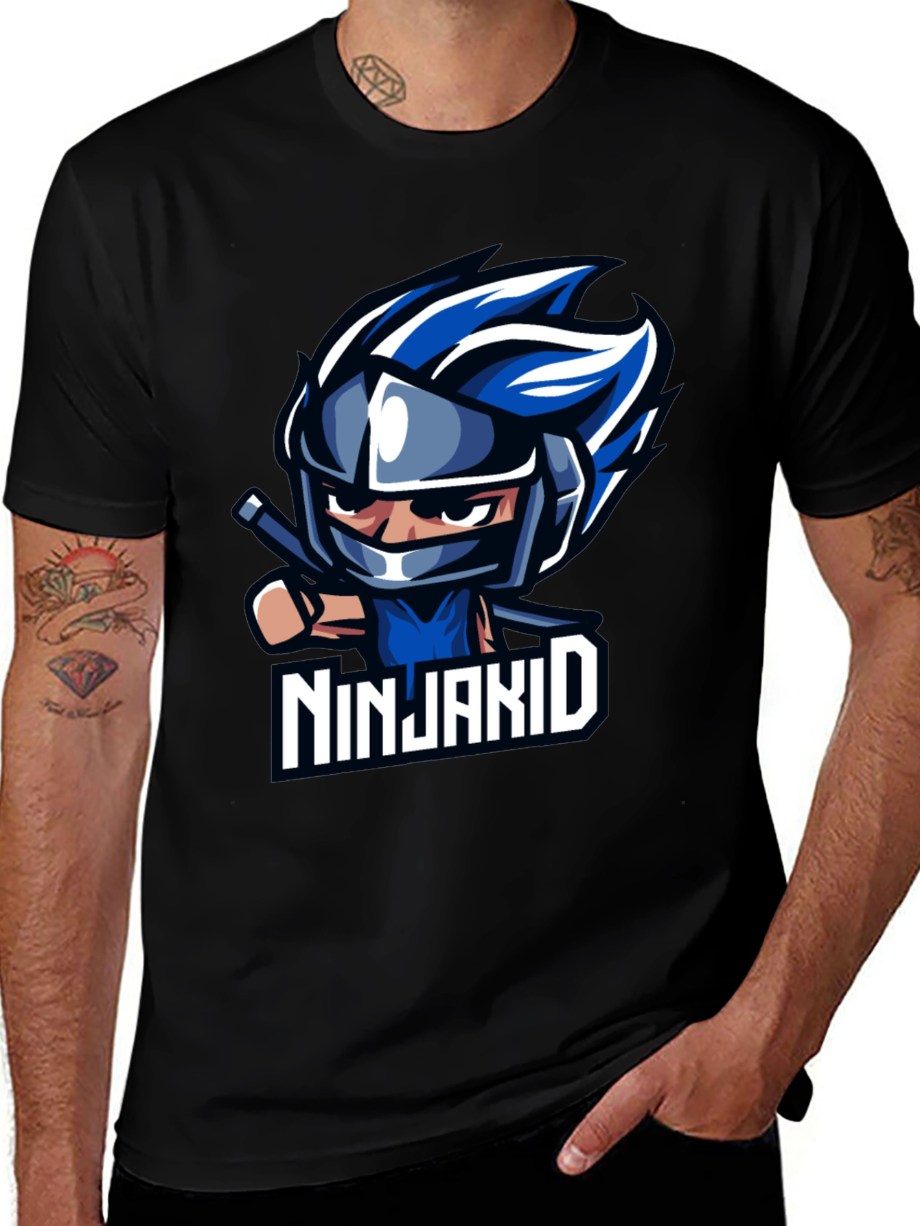 NinjaKid Graphic Tee - Cool Black T-Shirt