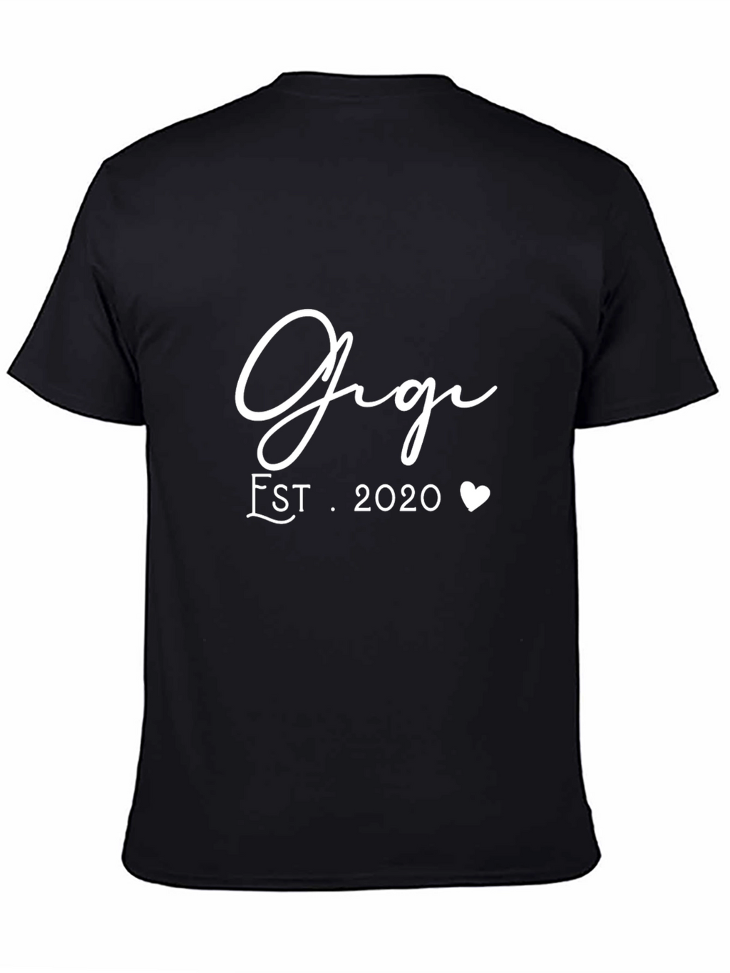 Gigi Est. 2020 Heart Graphic Tee - Black