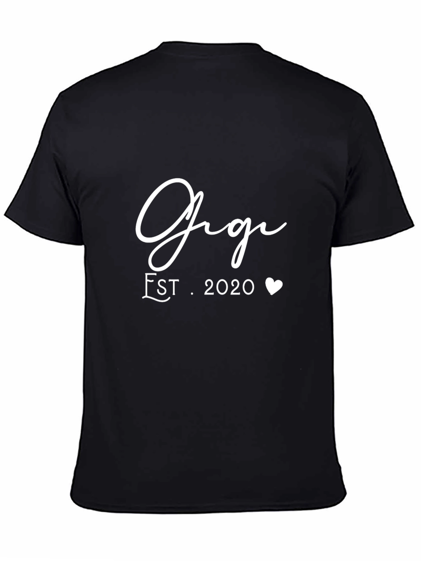 Gigi Est. 2020 Heart Graphic Tee - Black