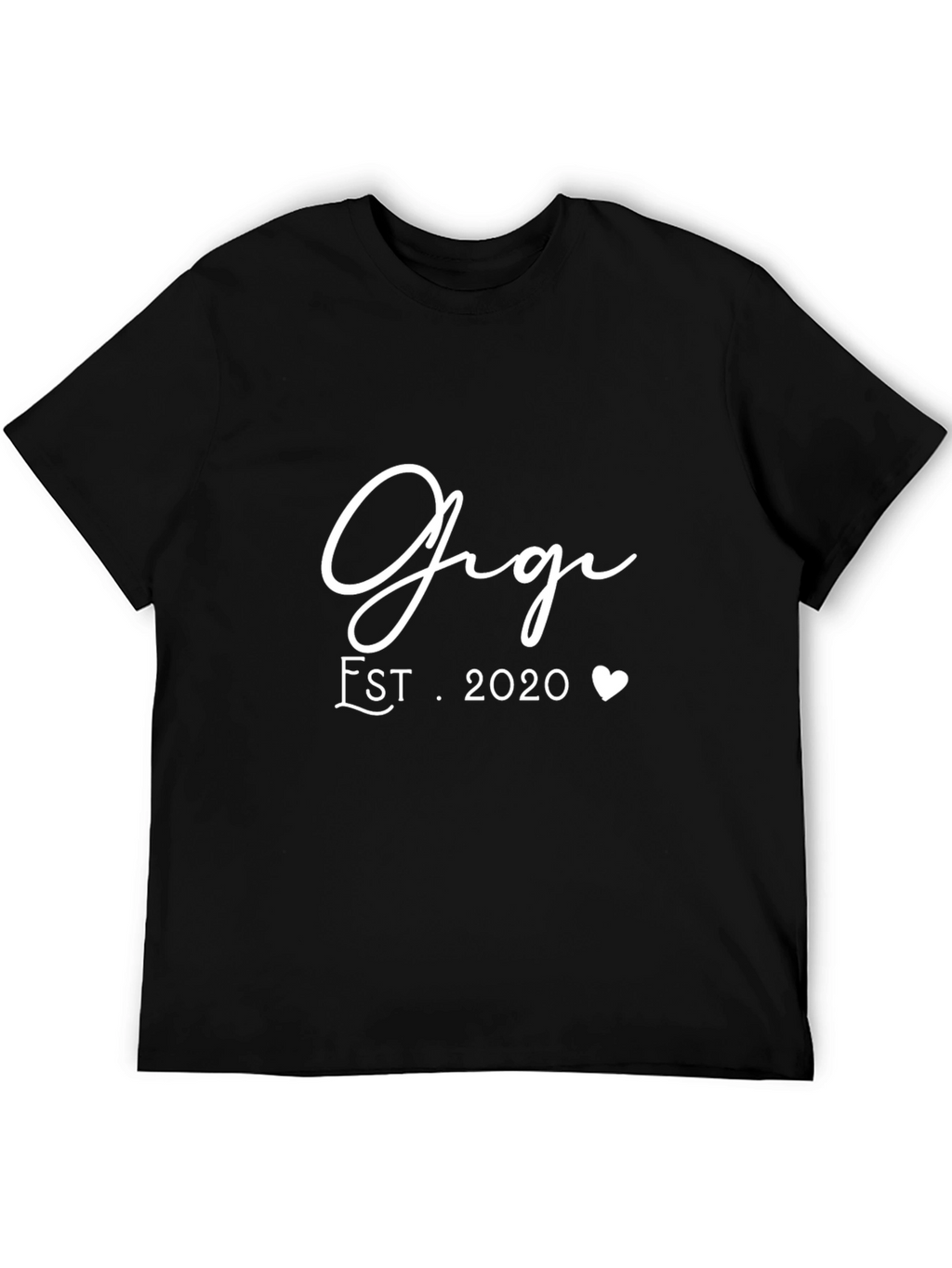 Gigi Est. 2020 Heart Graphic Tee - Black