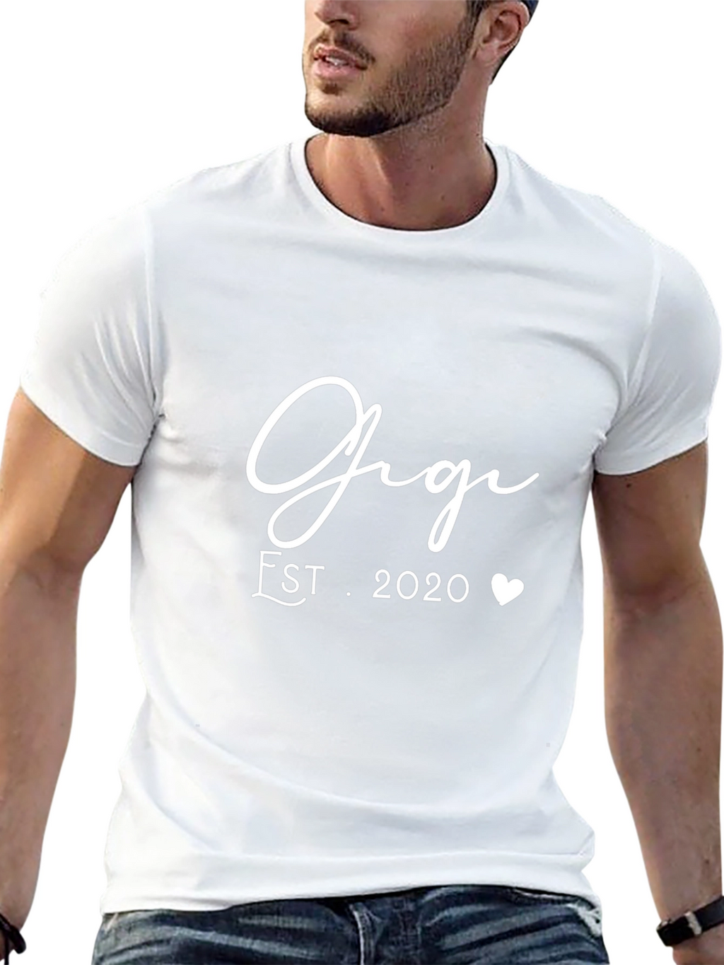 Gigi Est. 2020 Heart Graphic Tee - Black