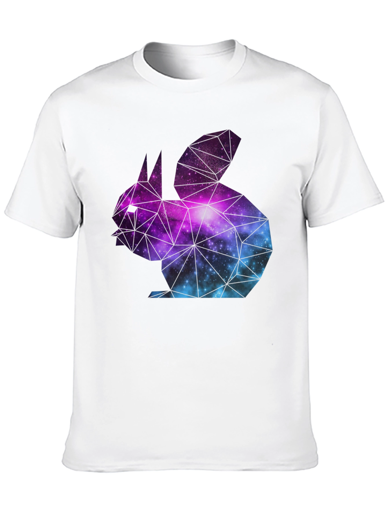 Galaxy Rabbit Graphic T-Shirt - Black