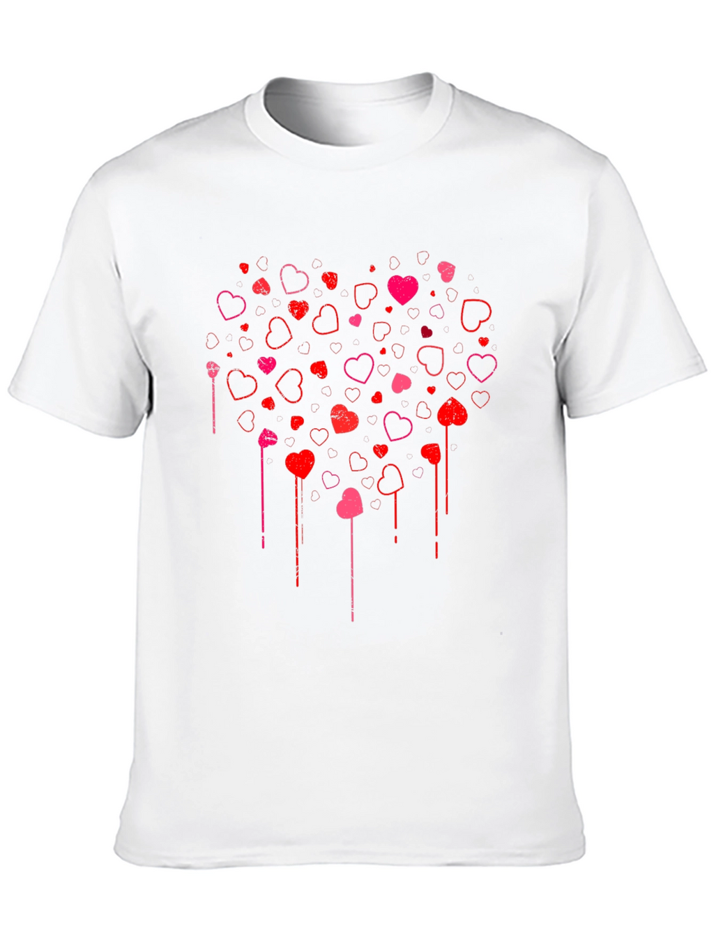Heart Cascade Graphic T-Shirt