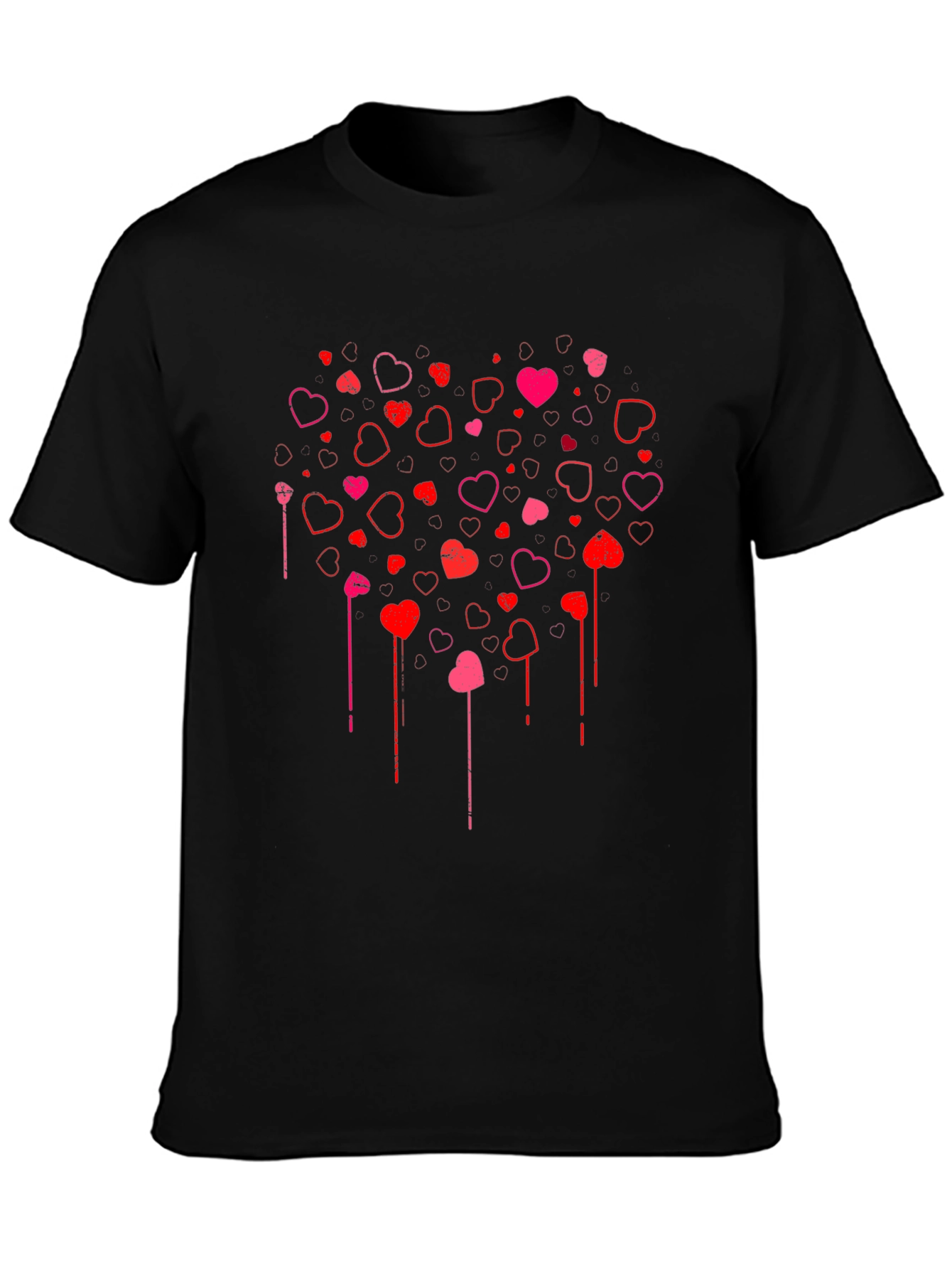 Heart Cascade Graphic T-Shirt