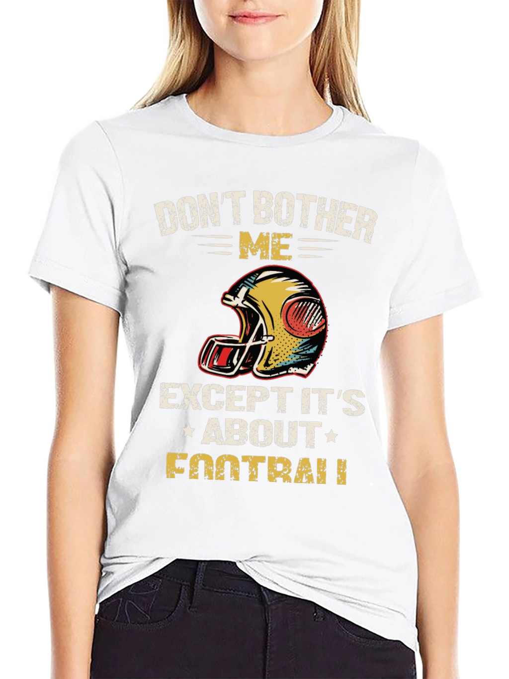 Dont Bother Me Football Graphic T-Shirt