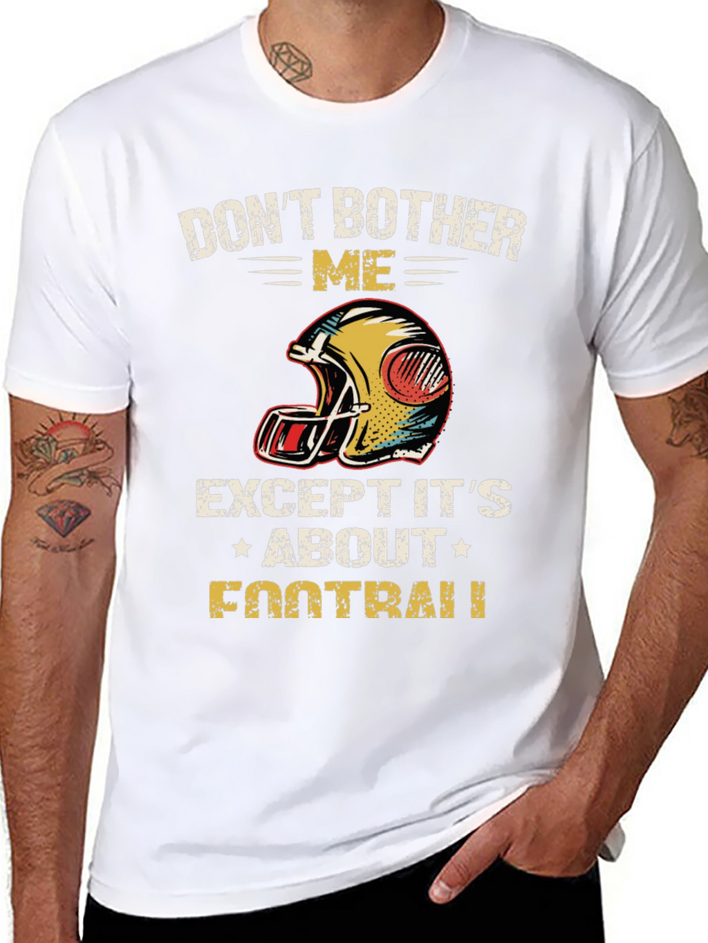 Dont Bother Me Football Graphic T-Shirt