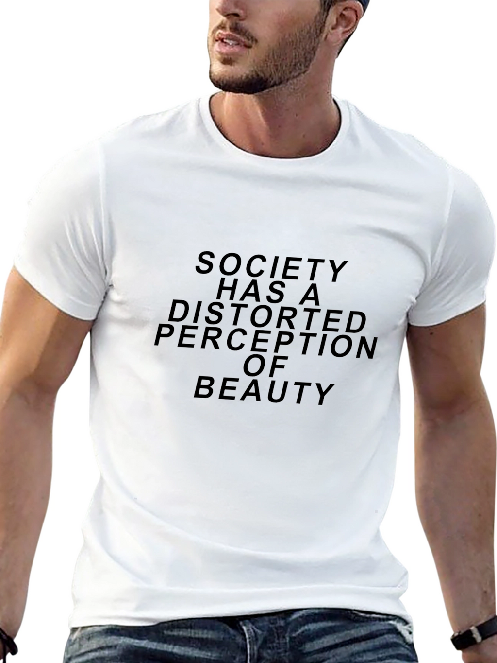Society Distorted Beauty Graphic T-Shirt