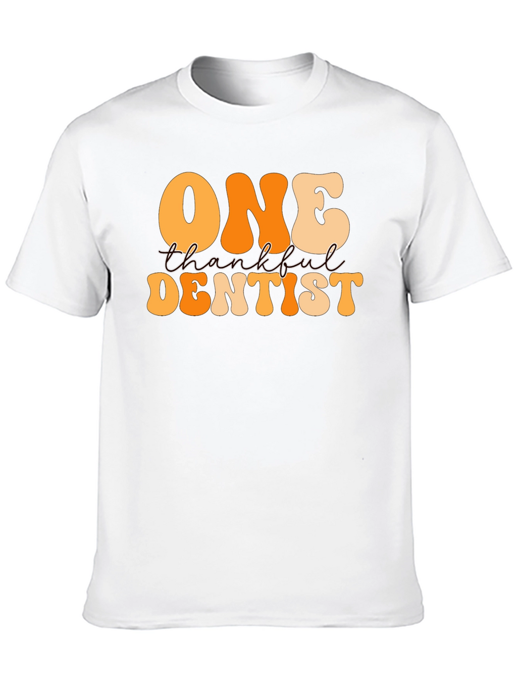 One Thankful Dentist T-Shirt - Retro Thanksgiving Tee