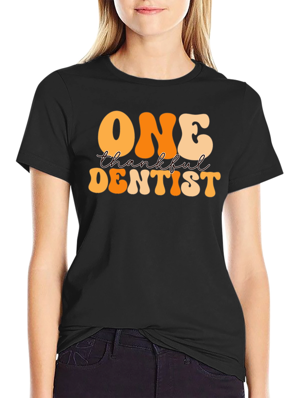 One Thankful Dentist T-Shirt - Retro Thanksgiving Tee