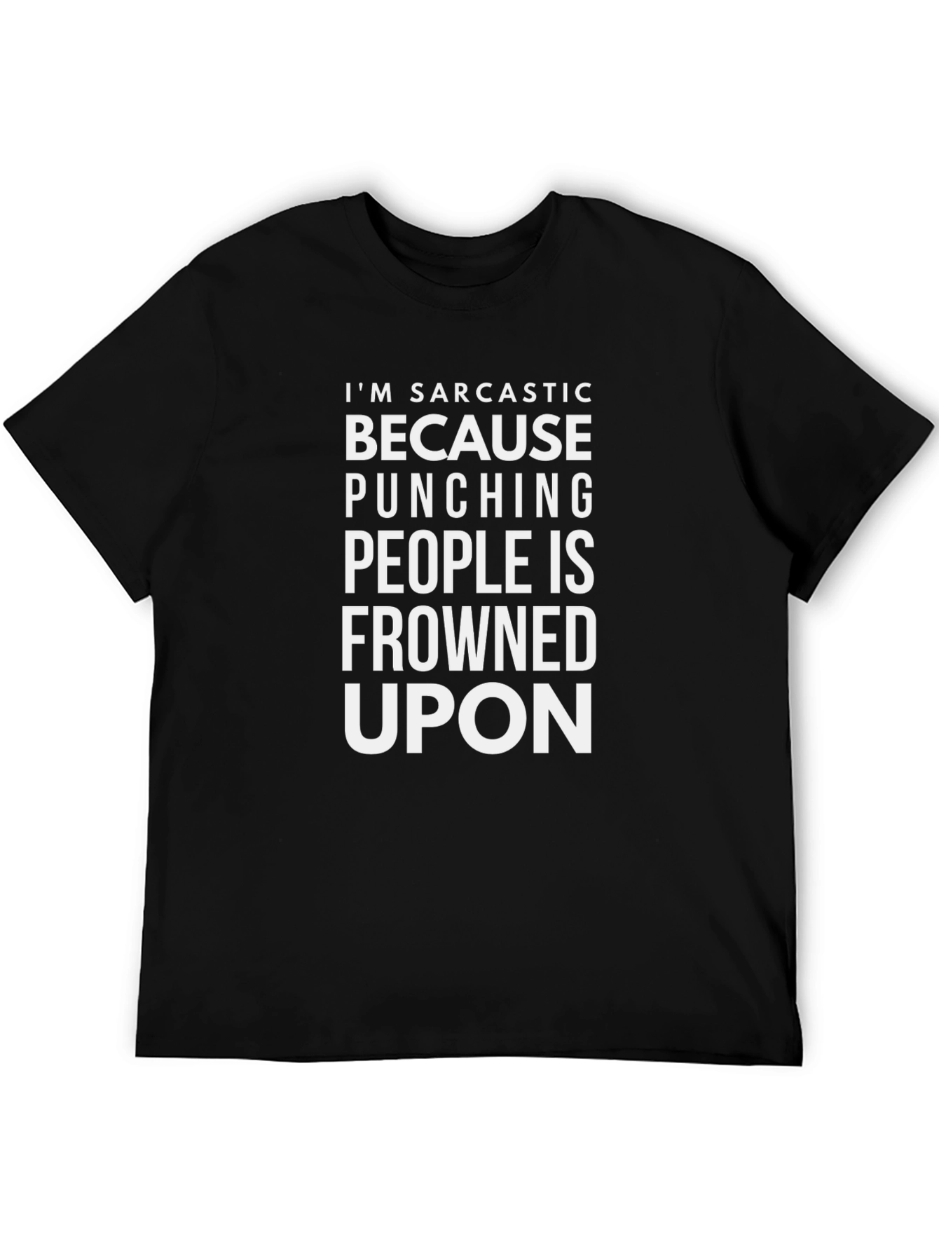 Sarcastic Punching People Graphic Tee