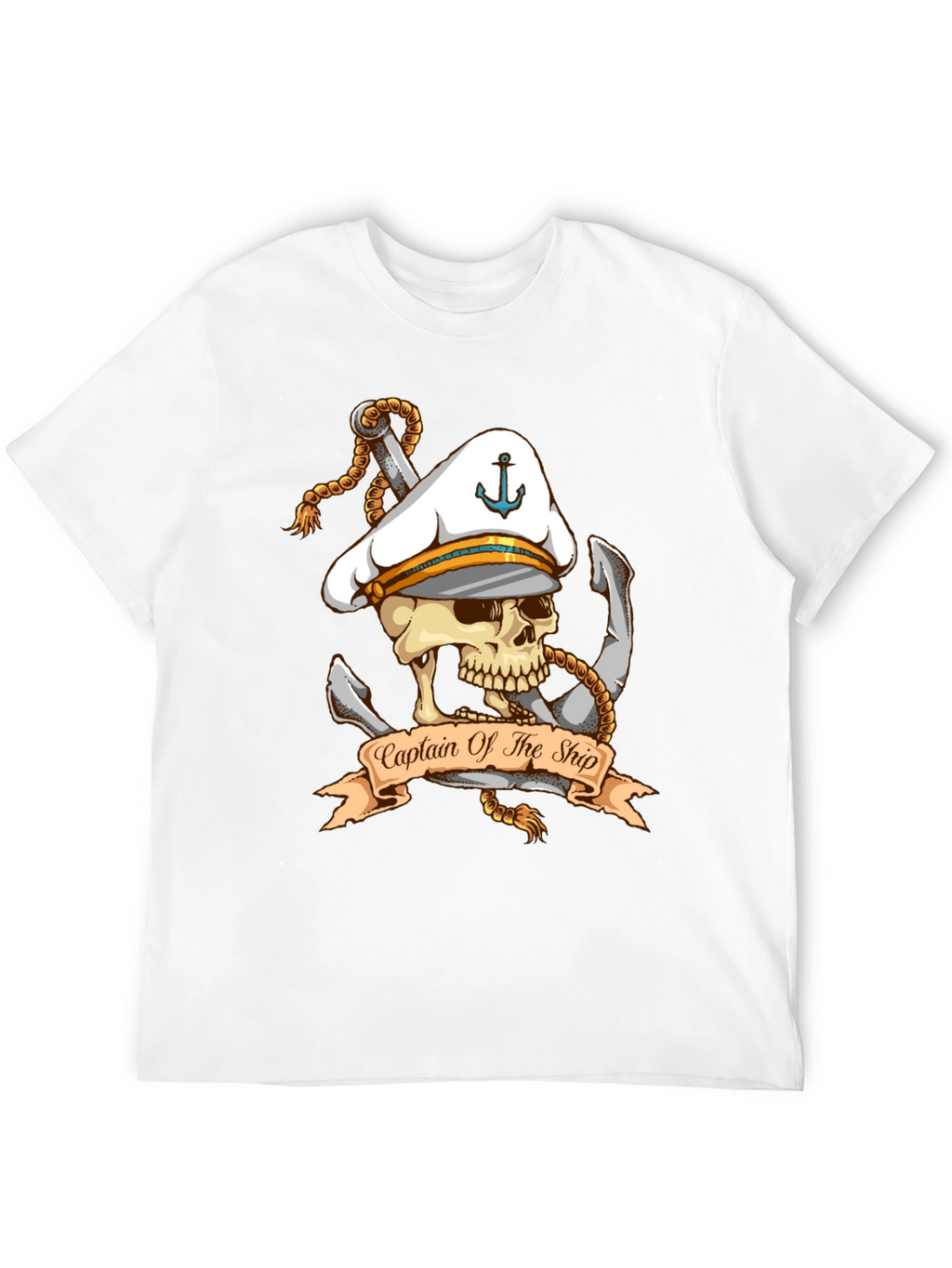Captain of The Ship Skull Graphic T-Shirt