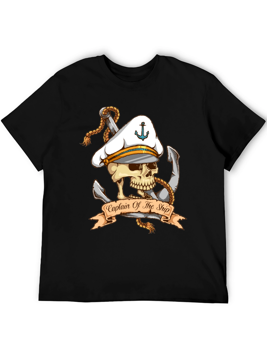 Captain of The Ship Skull Graphic T-Shirt