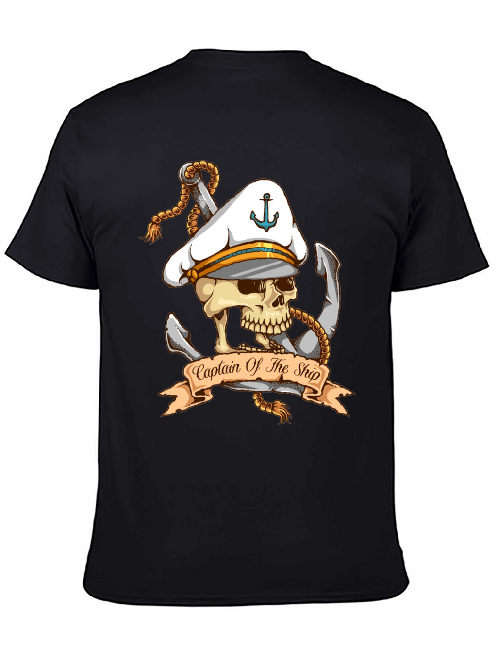 Captain of The Ship Skull Graphic T-Shirt